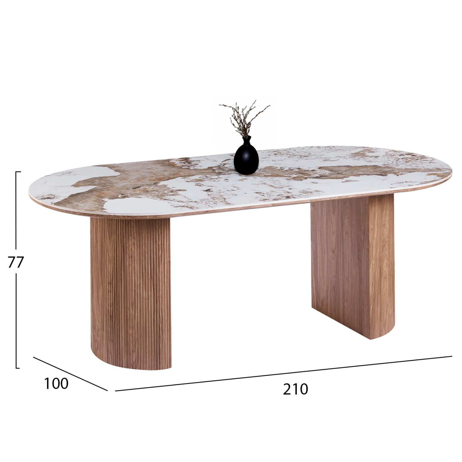 ΣΕΤ ΤΡΑΠΕΖΑΡΙΑΣ 9ΤΜΧ MARBLEX HM11394.03 ΚΕΡΑΜΙΚΟ TOP PANDORA--ΚΑΡΕΚΛΕΣ ΥΦΑΣΜΑ TAUPE 3