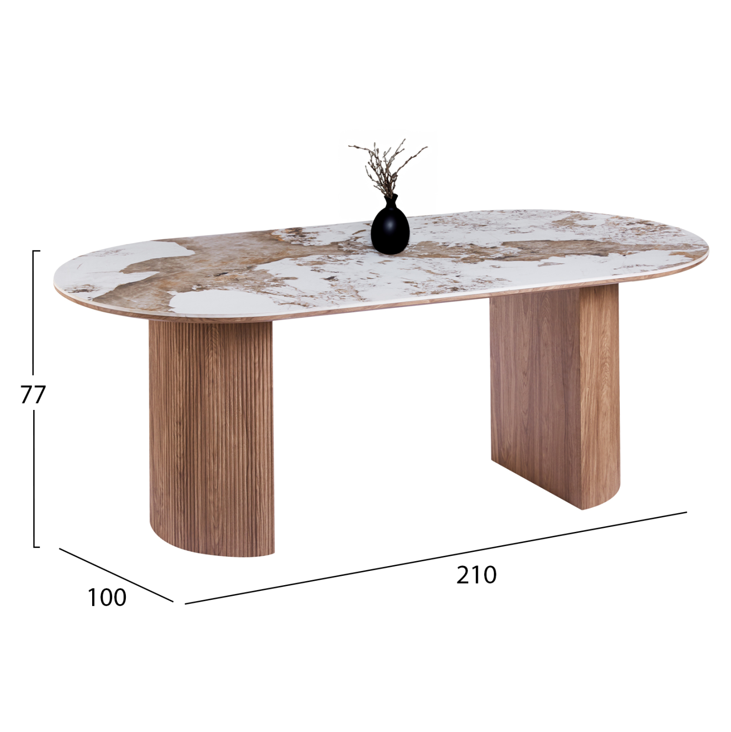 ΣΕΤ ΤΡΑΠΕΖΑΡΙΑΣ 7ΤΜΧ DETTON HM12100.02 ΚΕΡΑΜΙΚΟ TOP PANDORA--ΥΦΑΣΜΑ ΜΠΕΖ/ΚΑΦΕ 4