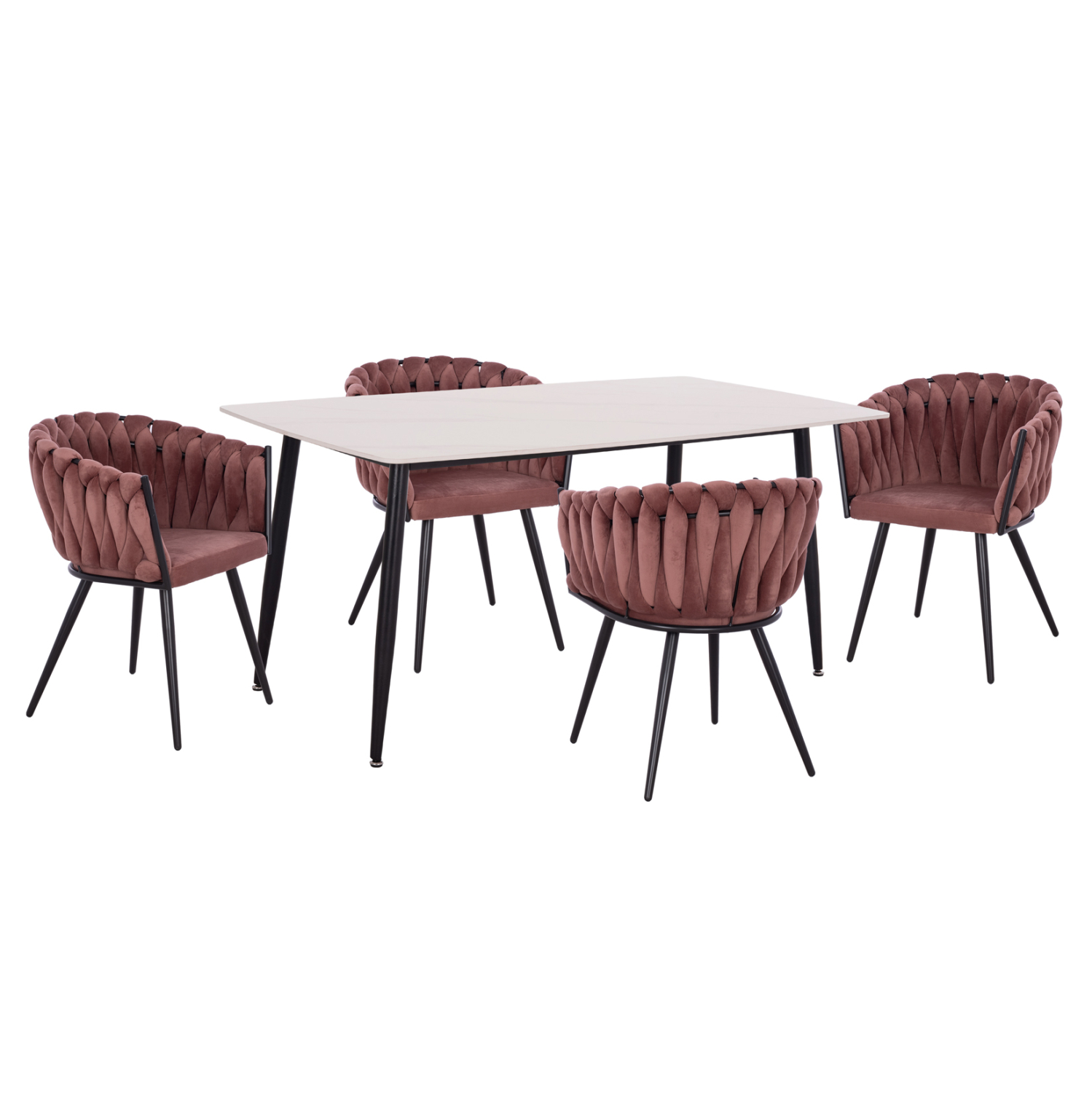 ΣΕΤ ΤΡΑΠΕΖΑΡΙΑΣ 5ΤΜΧ RAVEN HM12117.01 ΚΕΡΑΜΙΚΟ TOP ΛΕΥΚΟ ΜΑΡΜΑΡΟ--ΣΑΠΙΟ ΜΗΛΟ ΒΕΛΟΥΔΟ 1