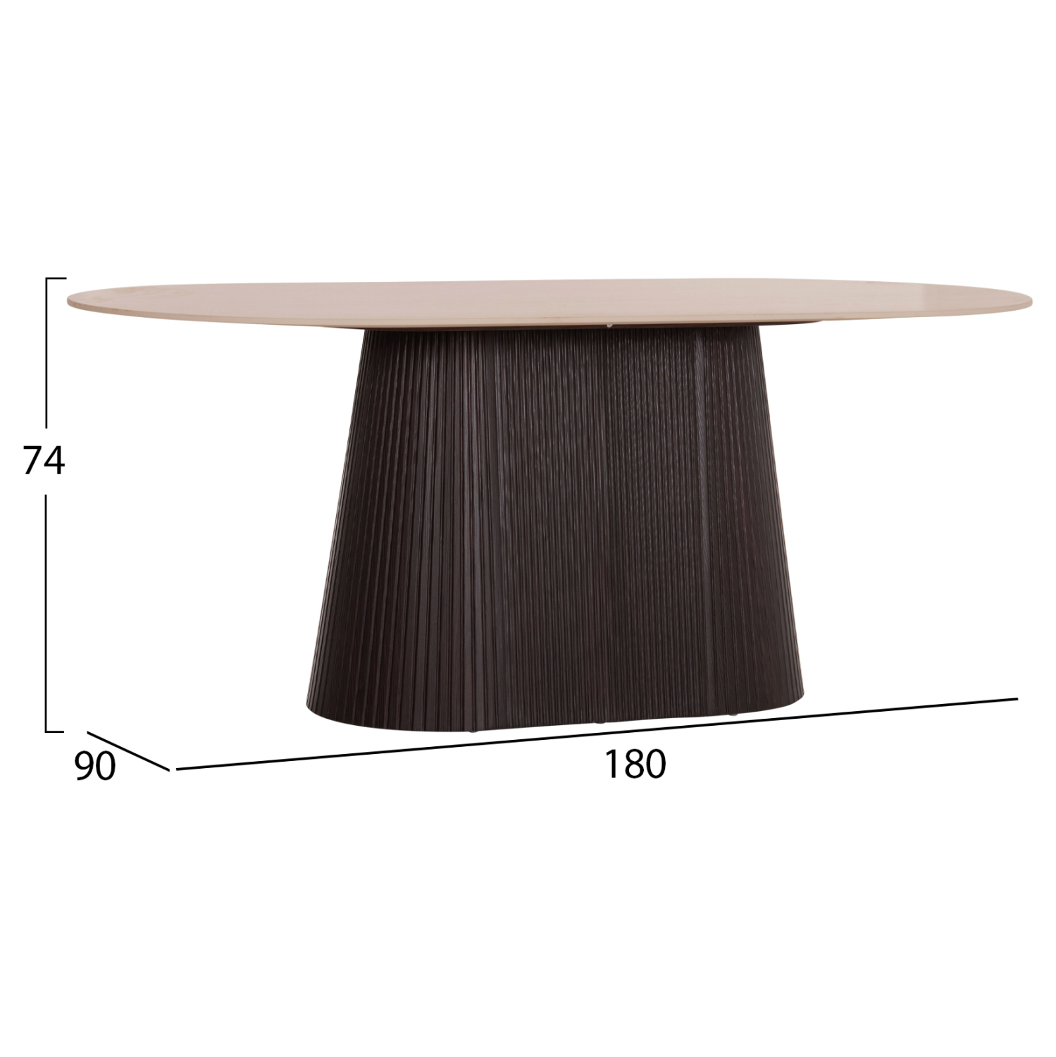 ΣΕΤ ΤΡΑΠΕΖΑΡΙΑΣ 5ΤΜΧ CATER HM12118.01 ΚΕΡΑΜΙΚΟ TOP ΟΒΑΛ--ΓΚΡΙ ΒΕΛΟΥΔΟ 2