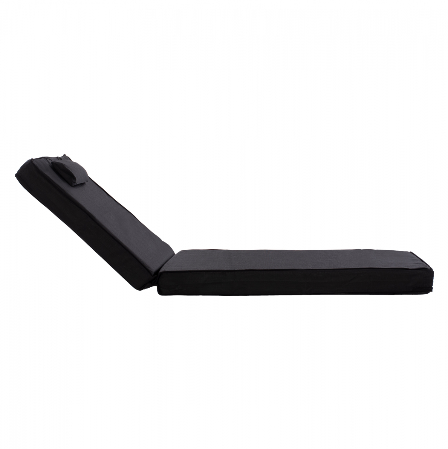 ΜΑΞΙΛΑΡΙ ΞΑΠΛΩΣΤΡΑΣ TEXTILENE 600gr/m2 2X1 SIFNOS ΜΑΥΡΟ HM11237.05T 194x70x11 εκ. 3