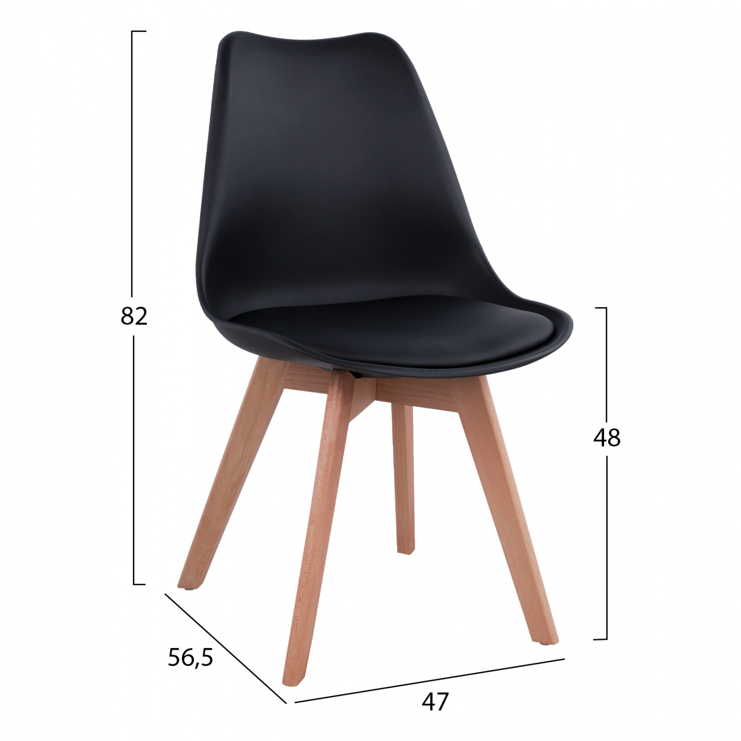 ΣΕΤ ΤΡΑΠΕΖΑΡΙΑΣ 5ΤΜΧ ΤΡΑΠΕΖΙ Φ90X74 &amp; 4 ΚΑΡΕΚΛΕΣ VEGAS ΜΑΥΡΕΣ HM11694.02 3