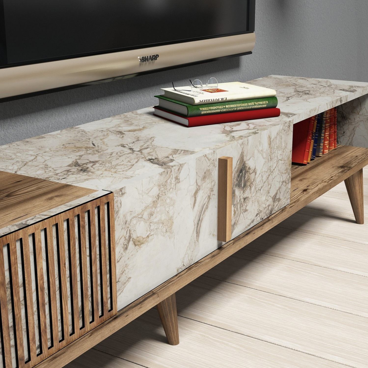 ΣΥΝΘΕΣΗ ΣΑΛΟΝΙΟΥ 3ΤΜΧ ΚΑΡΥΔΙ-ΛΕΥΚΟ ΜΑΡΜΑΡΟ HM11845.03 9