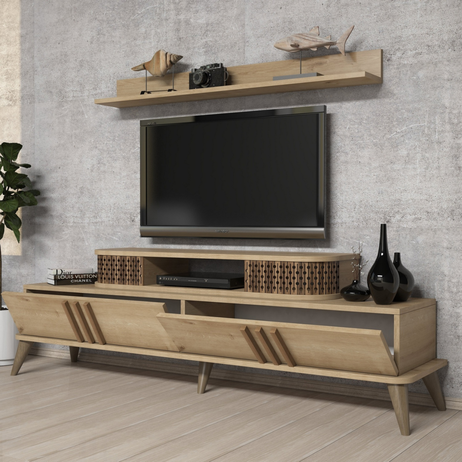 ΣΥΝΘΕΣΗ ΣΑΛΟΝΙΟΥ 2 ΤΜΧ ΦΥΣΙΚΟ OAK HM11848.01 6