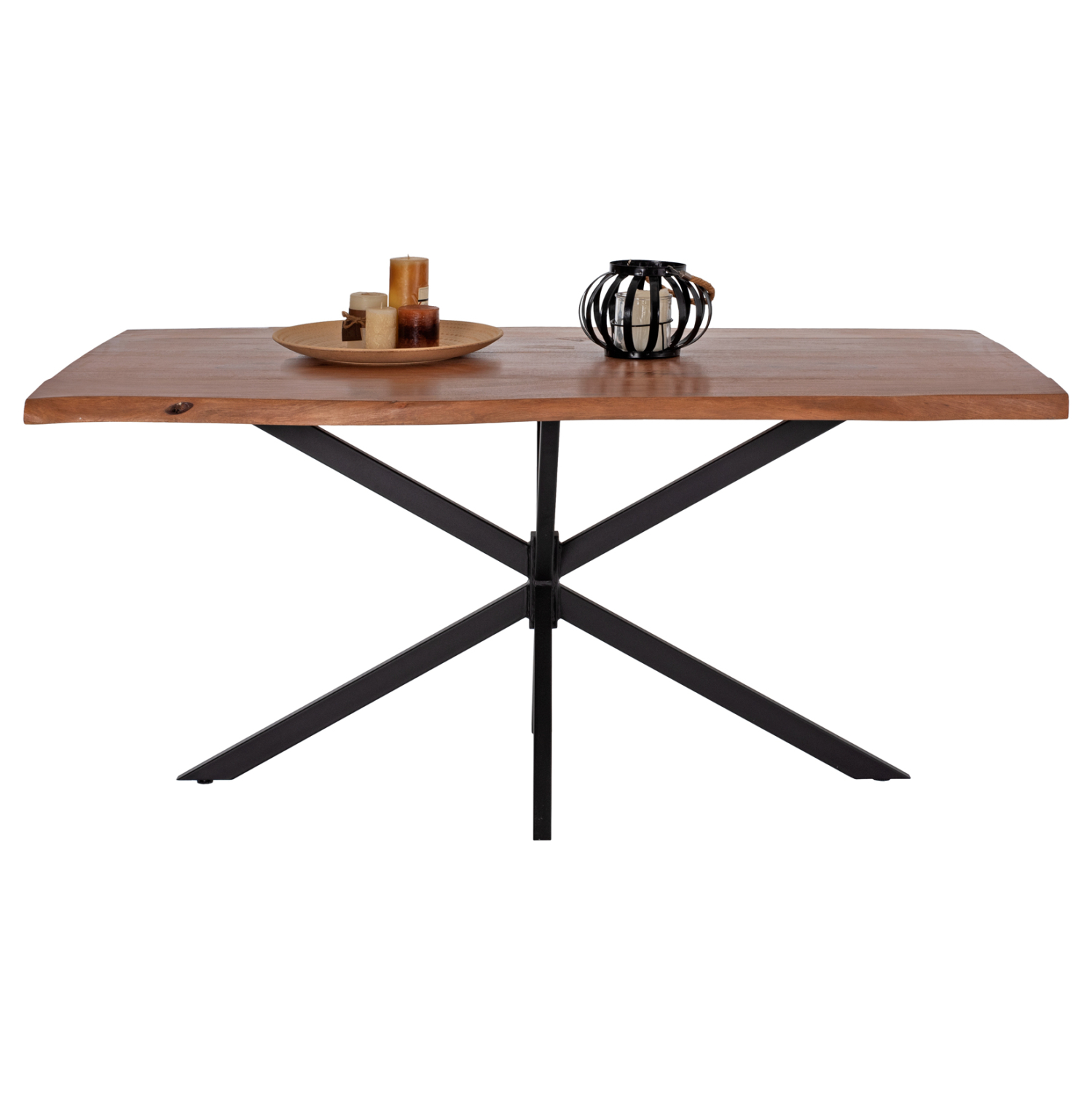 ΤΡΑΠΕΖΙ MONTANA HM11882 ΑΠΟ ΜΕΤΑΛΛΟ &amp; ΕΠΙΦΑΝΕΙΑ ΑΠΟ ΜΑΣΙΦ ΞΥΛΟ ΑΚΑΚΙΑΣ 160x90x74,5εκ. 3