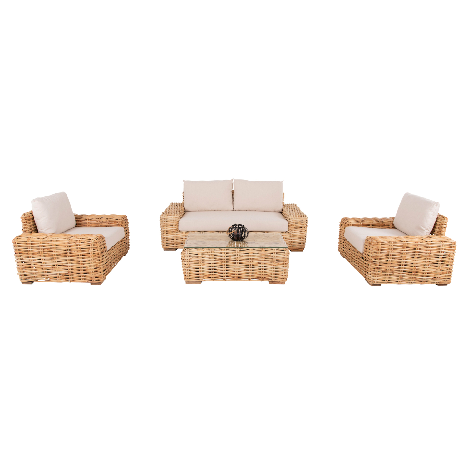 ΣΕΤ ΣΑΛΟΝΙ 4ΤΜΧ TROPEL HM11940 ΦΥΣΙΚΟ RATTAN-2ΘΕΣΙΟΣ ΚΑΝΑΠΕΣ-2 ΠΟΛΥΘΡΟΝΕΣ-ΤΡΑΠΕΖΙ 5