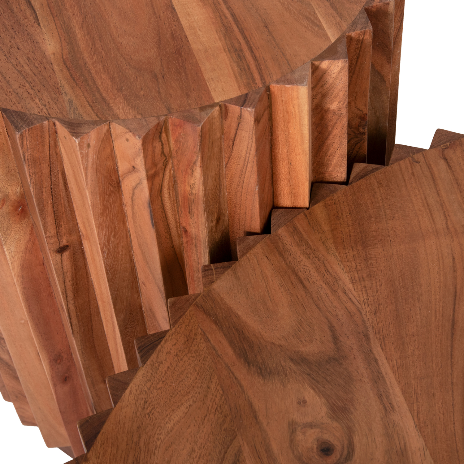 ΣΕΤ 2ΤΜΧ ΤΡΑΠΕΖΙΑ ΣΑΛΟΝΙΟΥ ΣΤΡΟΓΓΥΛΑ SEDGE HM11944 ΜΑΣΙΦ ΑΚΑΚΙΑ Φ90 &amp; Φ40εκ. 7