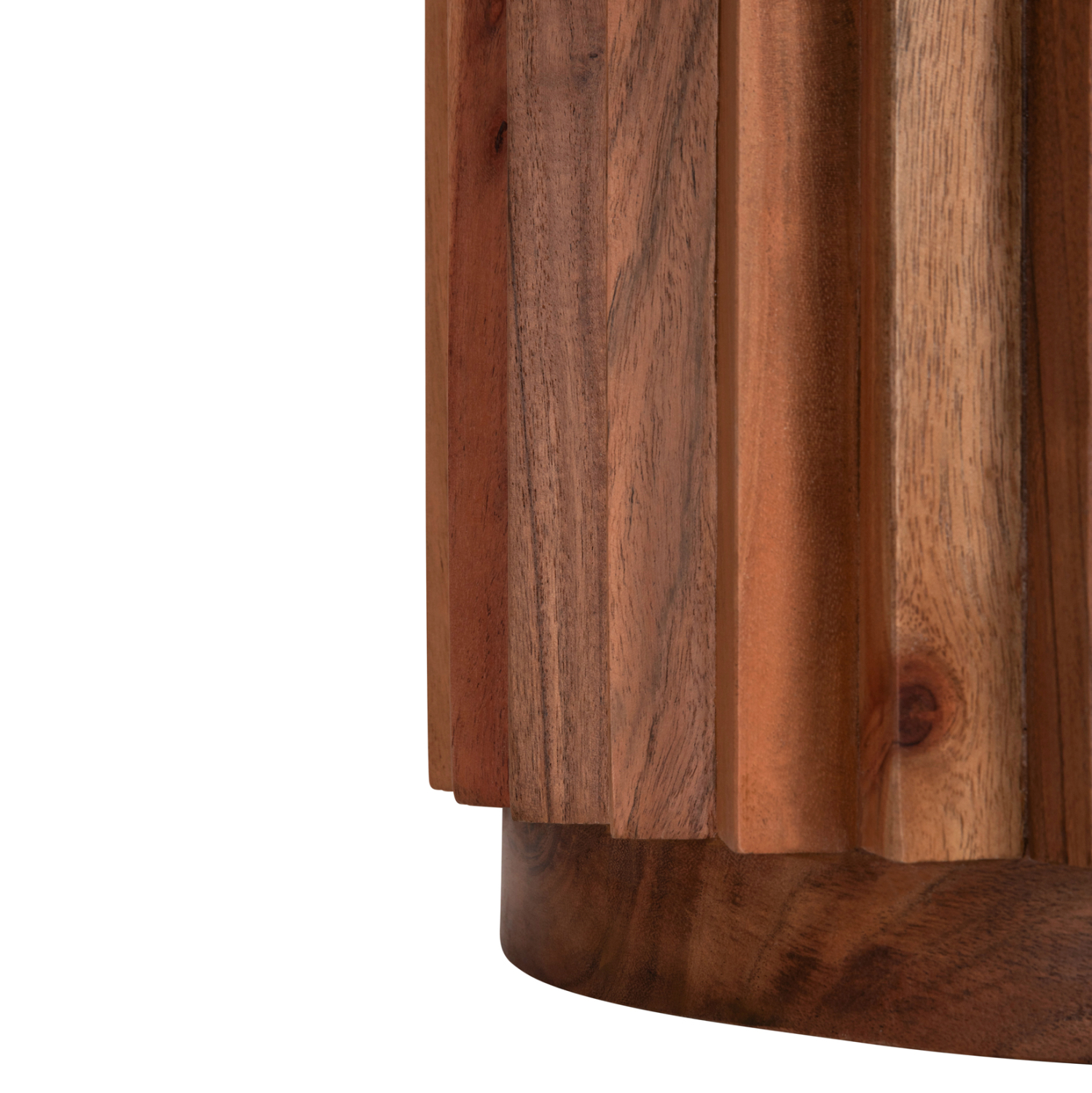 ΣΕΤ 2ΤΜΧ ΤΡΑΠΕΖΙΑ ΣΑΛΟΝΙΟΥ ΣΤΡΟΓΓΥΛΑ SEDGE HM11944 ΜΑΣΙΦ ΑΚΑΚΙΑ Φ90 &amp; Φ40εκ. 8