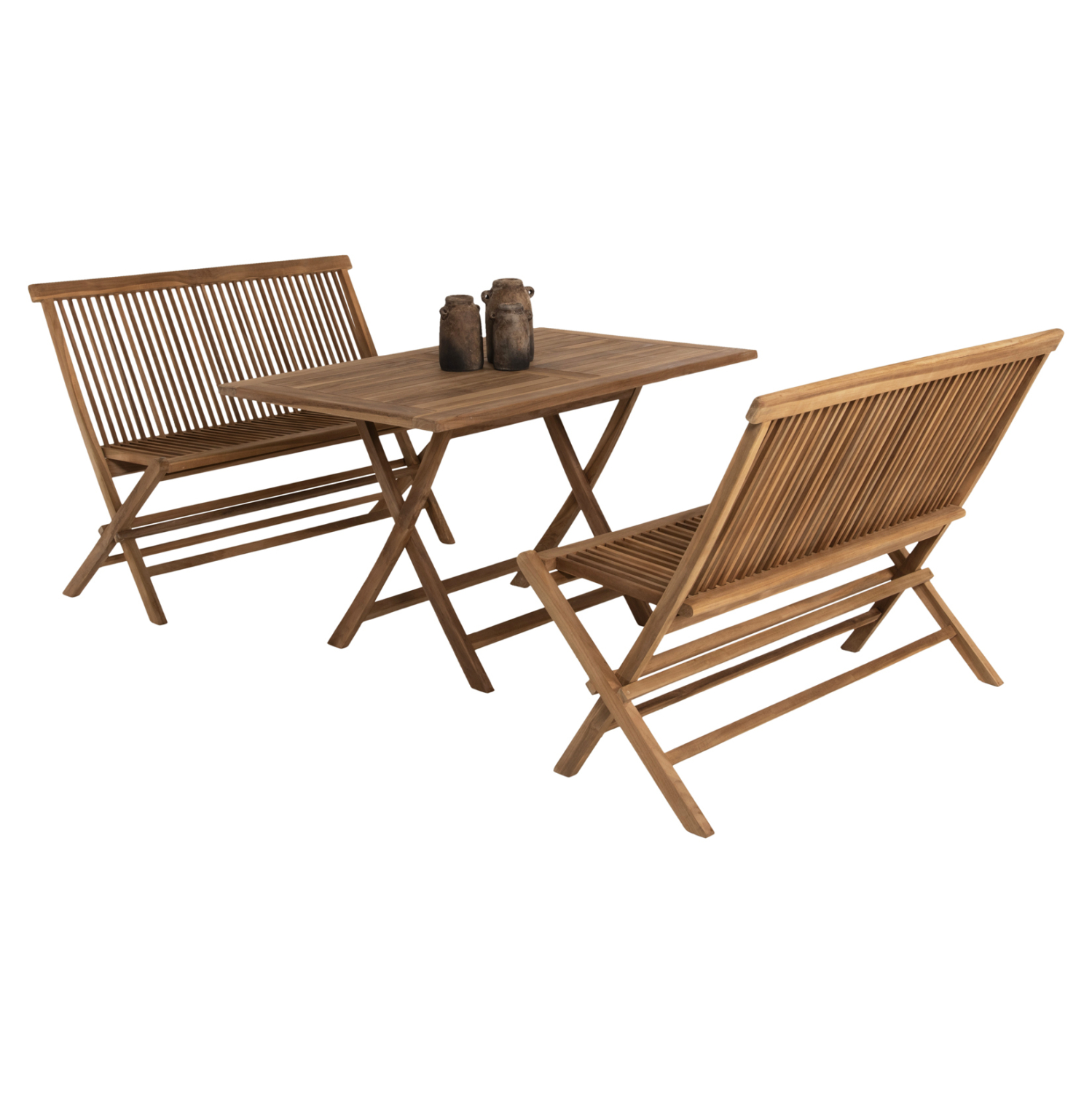 ΣΕΤ ΤΡΑΠΕΖΑΡΙΑΣ ΕΞΩΤ. ΧΩΡΟΥ 3ΤΜΧ KENDALL HM11952 ΜΑΣΙΦ ΞΥΛΟ TEAK ΦΥΣΙΚΟ 1