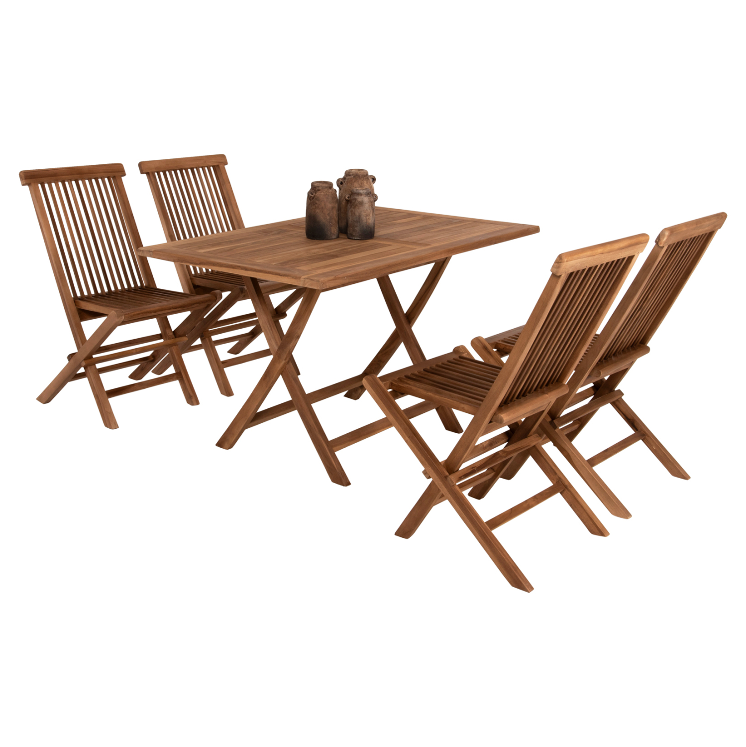 ΣΕΤ ΤΡΑΠΕΖΑΡΙΑΣ ΕΞΩΤ. ΧΩΡΟΥ 5ΤΜΧ KENDALL HM11955 ΜΑΣΙΦ ΞΥΛΟ TEAK ΦΥΣΙΚΟ 1