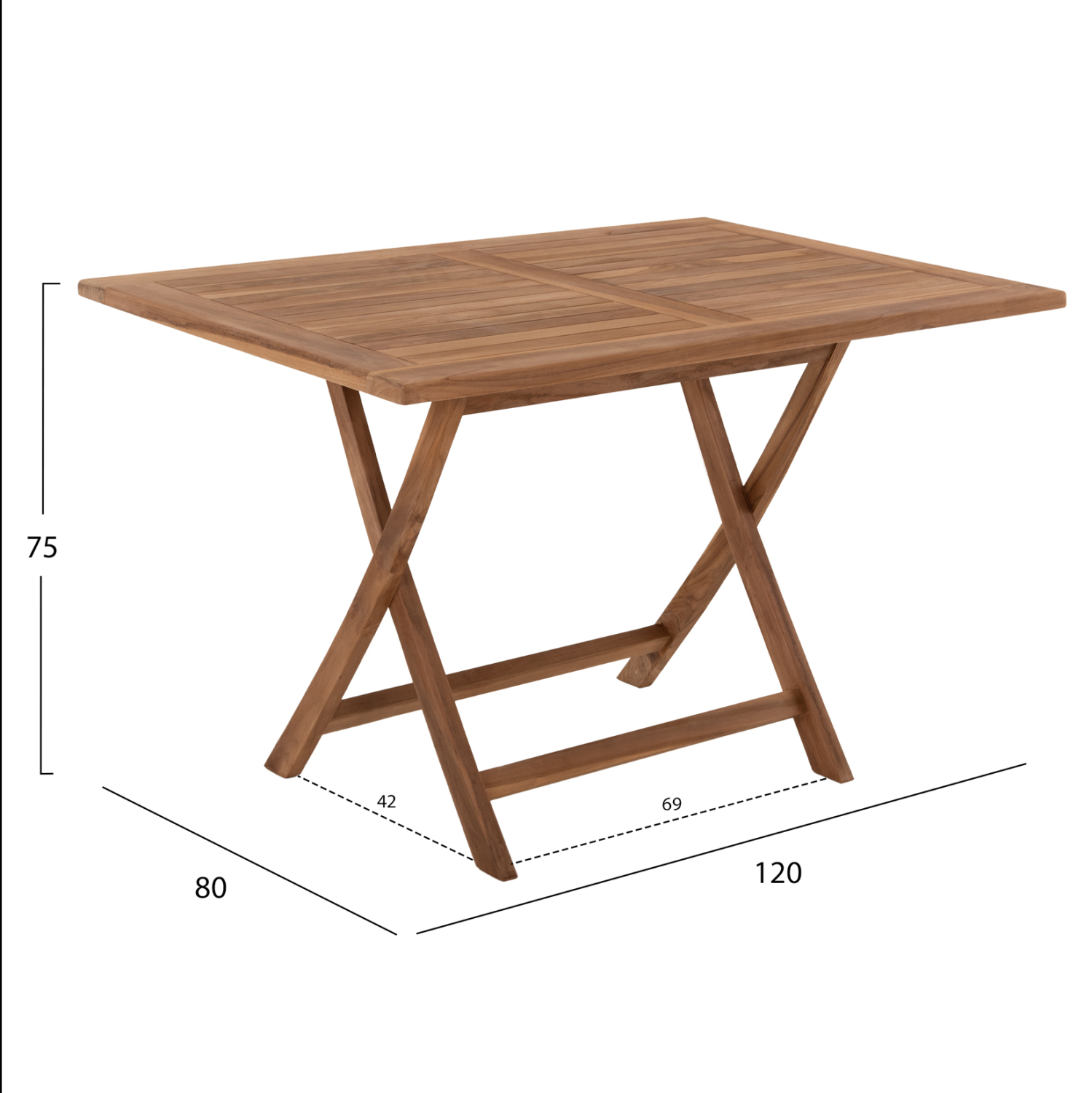 ΣΕΤ ΤΡΑΠΕΖΑΡΙΑΣ ΕΞΩΤ. ΧΩΡΟΥ 5ΤΜΧ KENDALL HM11955 ΜΑΣΙΦ ΞΥΛΟ TEAK ΦΥΣΙΚΟ 3