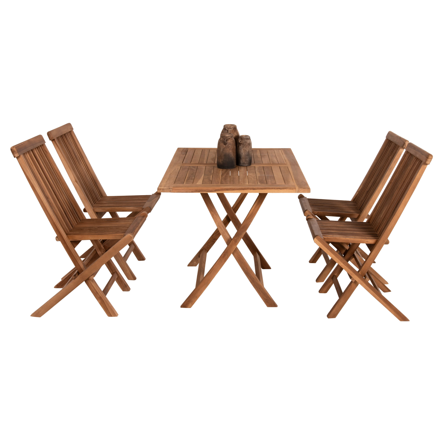 ΣΕΤ ΤΡΑΠΕΖΑΡΙΑΣ ΕΞΩΤ. ΧΩΡΟΥ 5ΤΜΧ KENDALL HM11955 ΜΑΣΙΦ ΞΥΛΟ TEAK ΦΥΣΙΚΟ 5