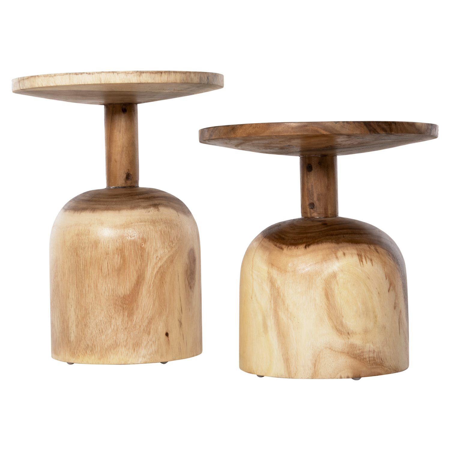 ΣΕΤ 2 ΤΡΑΠΕΖΙΑ ΕΣ. ΧΩΡΟΥ PUMBE HM10710 ΜΑΣΙΦ ΞΥΛΟ SUAR-ΦΥΣΙΚΟ Φ38,5 &amp; Φ39,5εκ 5