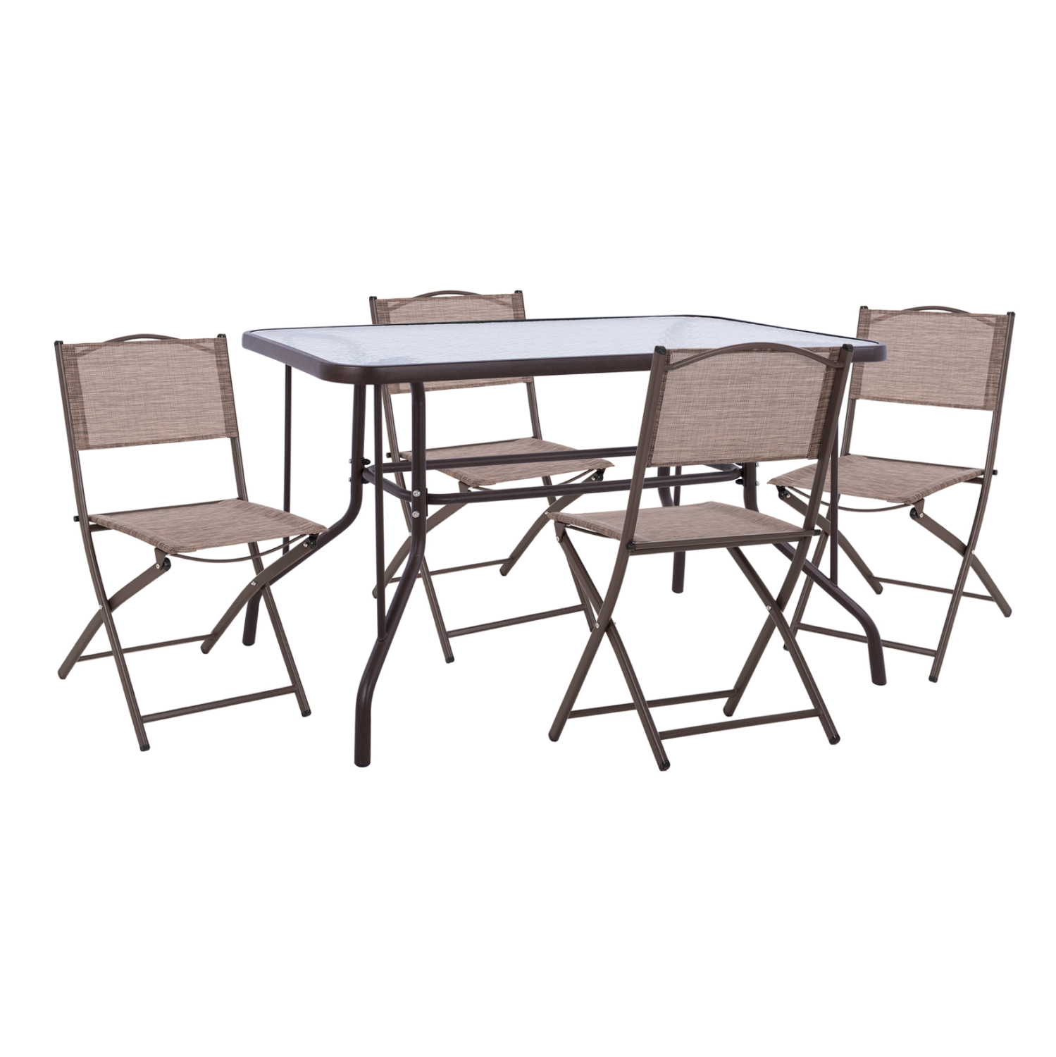 ΣΕΤ ΕΞ.ΧΩΡΟΥ 5ΤΜΧ MAG HM21033.02 ΤΡΑΠΕΖΙ ADAM &amp; 4 ΠΤΥΣΣΟΜΕΝΕΣ ΚΑΡΕΚΛΕΣ-ΚΑΦΕ 1