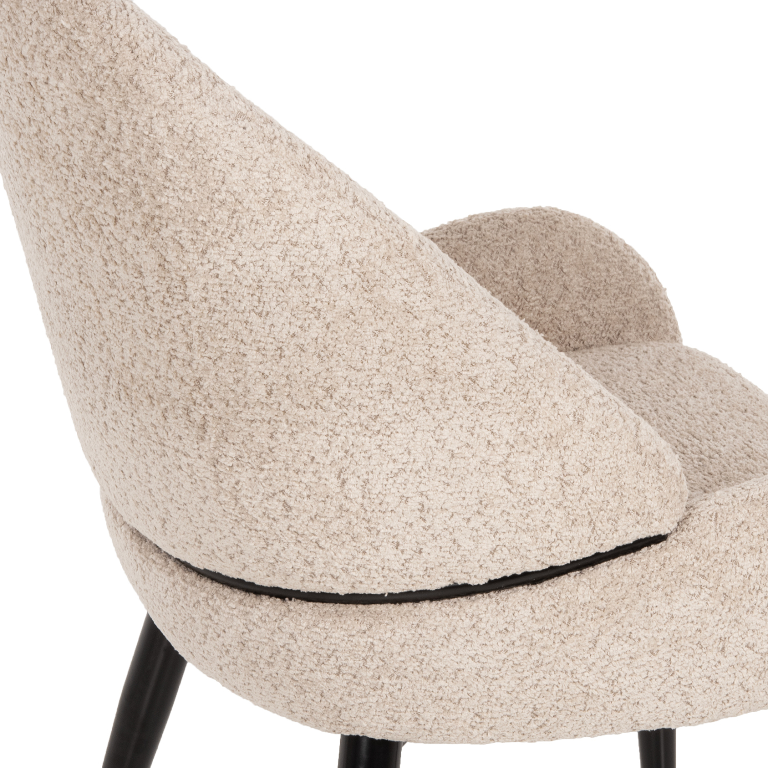 ΣΕΤ ΤΡΑΠΕΖΑΡΙΑΣ 7ΤΜΧ POSE HM21046 ΤΡΑΠΕΖΙ ΜΕ ΚΕΡΑΜΙΚΟ TOP-6 ΚΑΡΕΚΛΕΣ ΕΚΡΟΥ 6