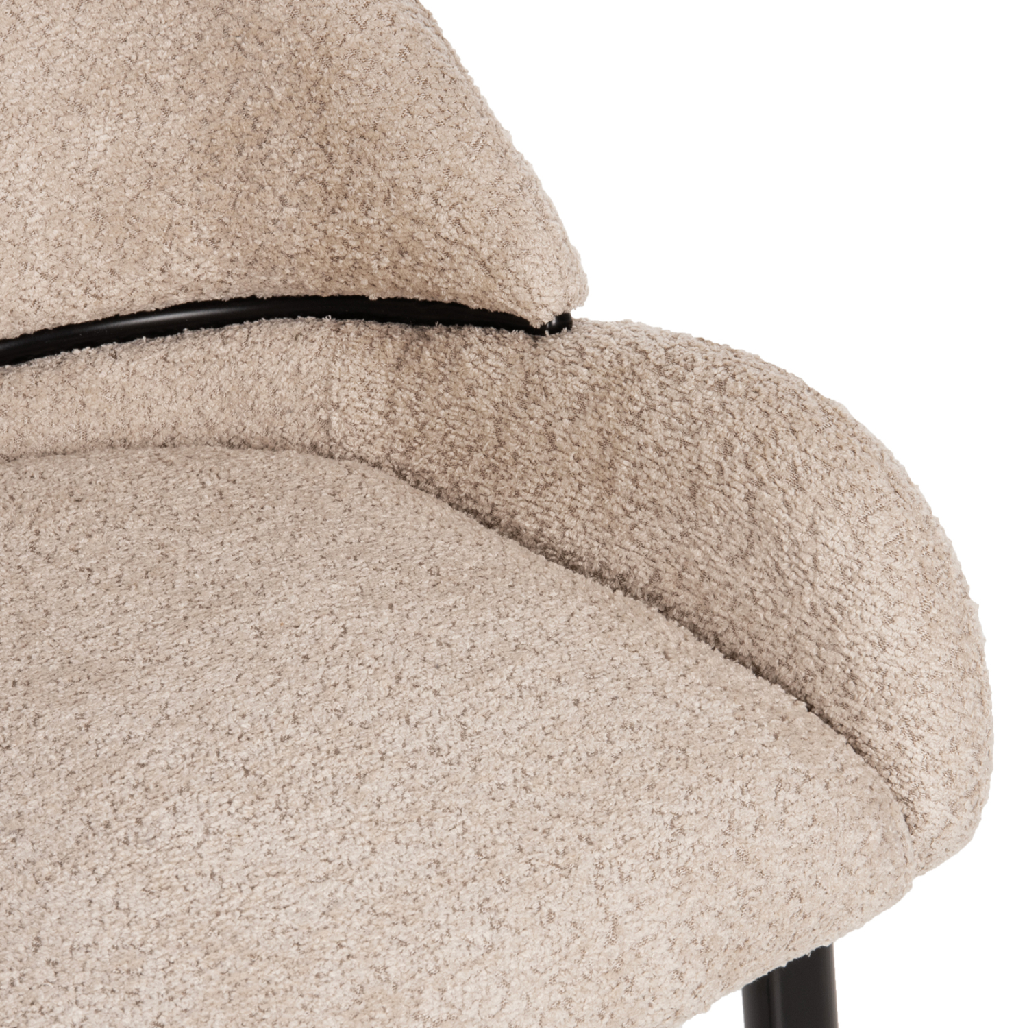 ΣΕΤ ΤΡΑΠΕΖΑΡΙΑΣ 7ΤΜΧ POSE HM21046 ΤΡΑΠΕΖΙ ΜΕ ΚΕΡΑΜΙΚΟ TOP-6 ΚΑΡΕΚΛΕΣ ΕΚΡΟΥ 7