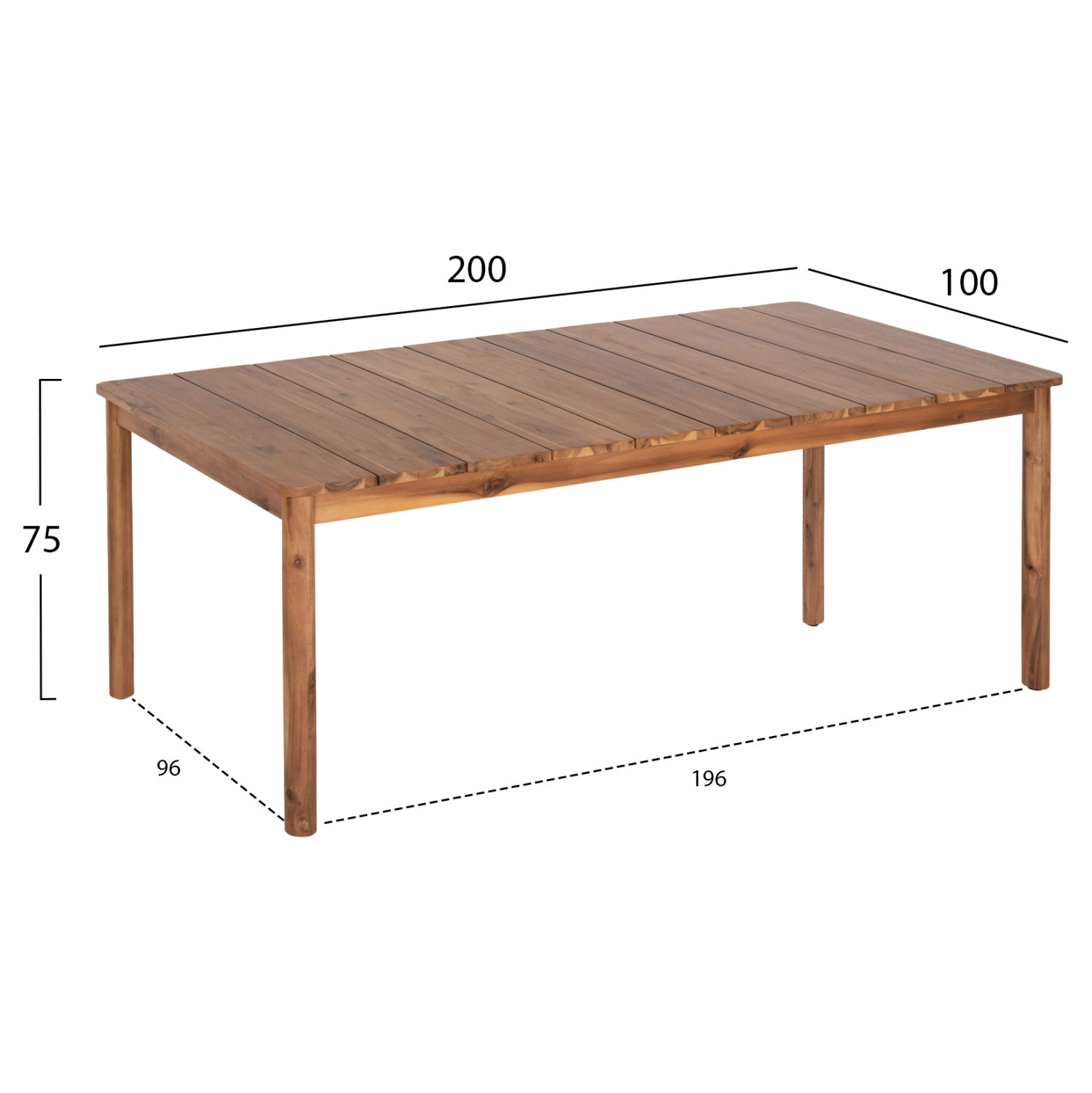ΣΕΤ ΤΡΑΠΕΖΑΡΙΑΣ 9ΤΜΧ NAVANT HM21066.02 ΤΡΑΠΕΖΙ &amp; 8 ΚΑΡΕΚΛΕΣ ΞΥΛΟ ΑΚΑΚΙΑΣ-ΣΧΟΙΝΙ ΜΠΕΖ 2