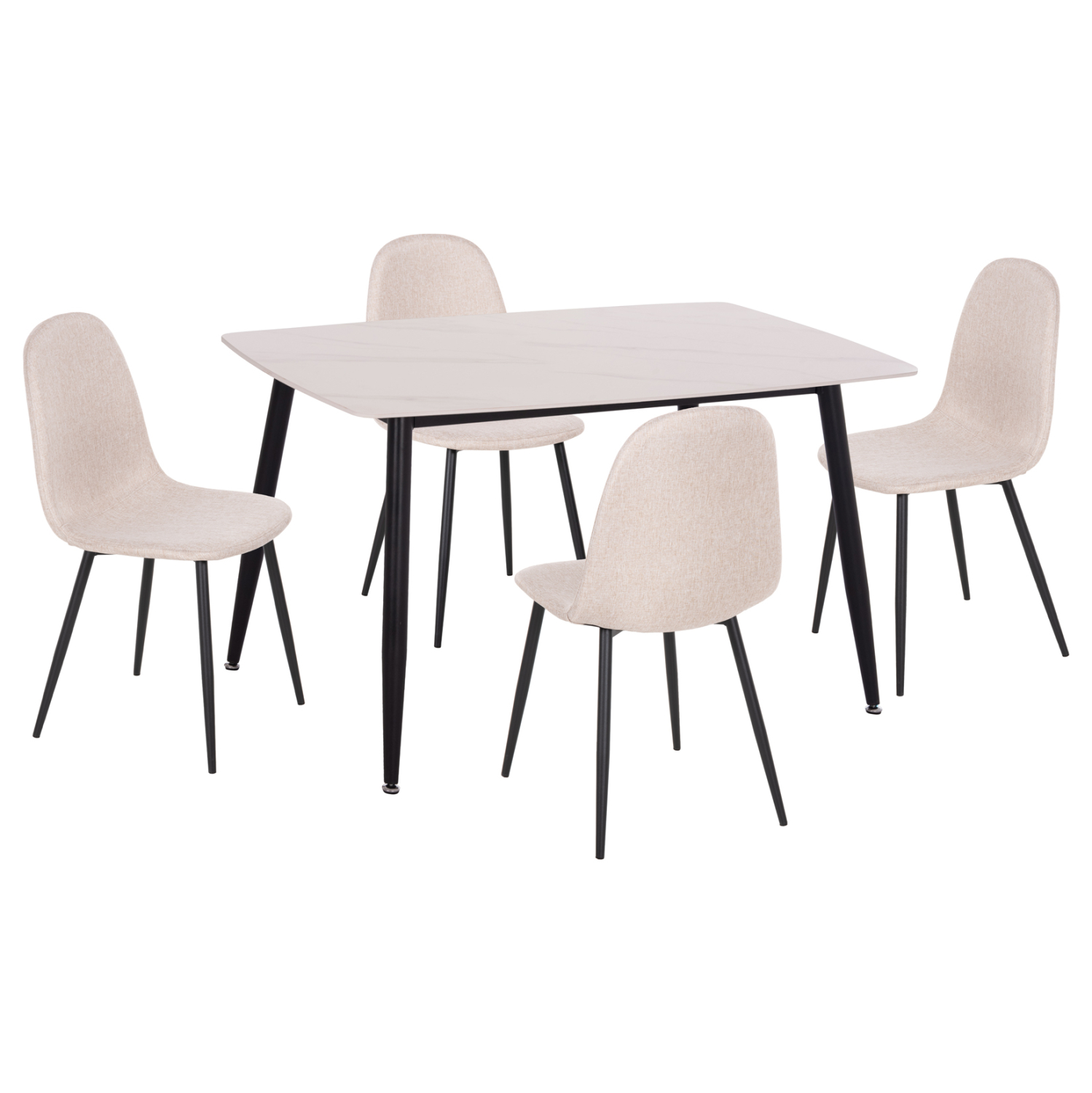ΣΕΤ ΤΡΑΠΕΖΑΡΙΑΣ 5ΤΜΧ RAVEN HM21068.01 ΚΕΡΑΜΙΚΟ TOP ΛΕΥΚΟ ΜΑΡΜΑΡΟ--ΜΠΕΖ ΥΦΑΣΜΑ 1