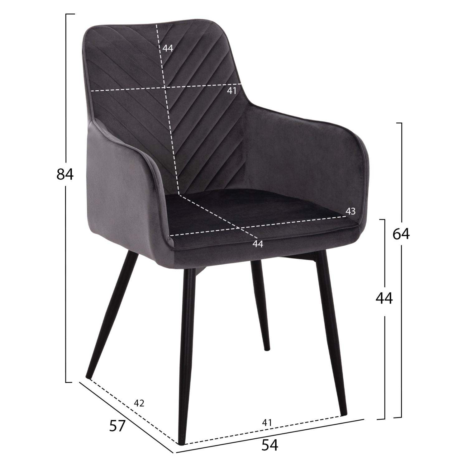 ΣΕΤ ΤΡΑΠΕΖΑΡΙΑΣ 7ΤΜΧ RAVEN HM21070.03 ΚΕΡΑΜΙΚΟ TOP--4 ΚΑΡΕΚΛΕΣ &amp; 2 ΠΟΛΥΘΡΟΝΕΣ ΓΚΡΙ 3