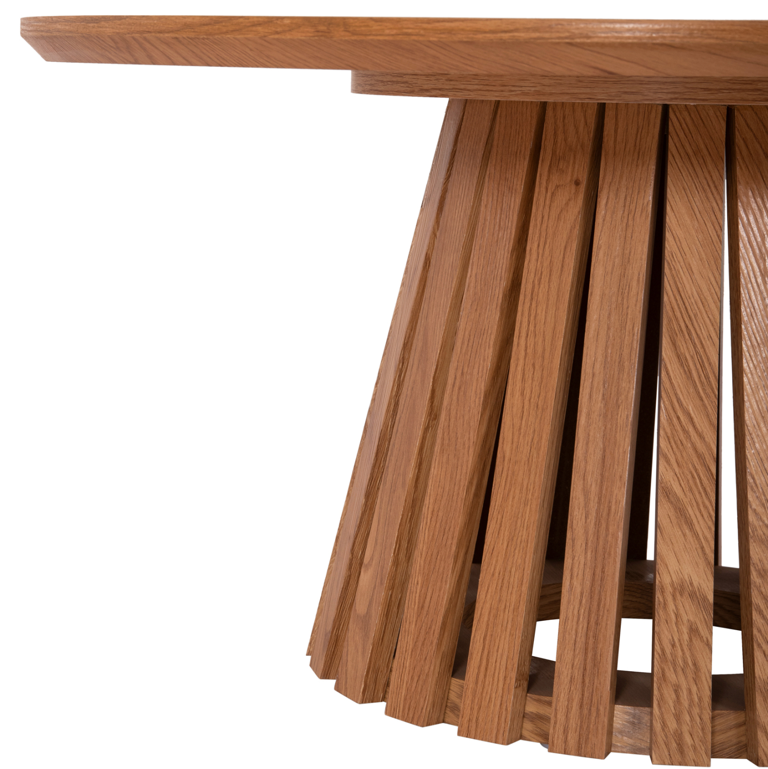 ΣΕΤ 2ΤΜΧ ΤΡΑΠΕΖΙΑ ΣΑΛΟΝΙΟΥ TALBERT HM21083 MDF ΦΥΣΙΚΟ ΞΥΛΟΥ Φ80εκ &amp; Φ45εκ 7