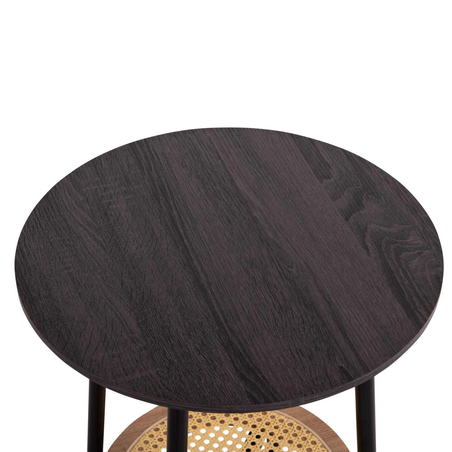 ΣΕΤ 2ΤΜΧ ΤΡΑΠΕΖΙΑ ΣΑΛΟΝΙΟΥ SEWELL HM21087 MDF-ΜΕΤΑΛΛΟ-ΣΥΝΘΕΤΙΚΟ RATTAN Φ80εκ &amp; Φ45εκ 6