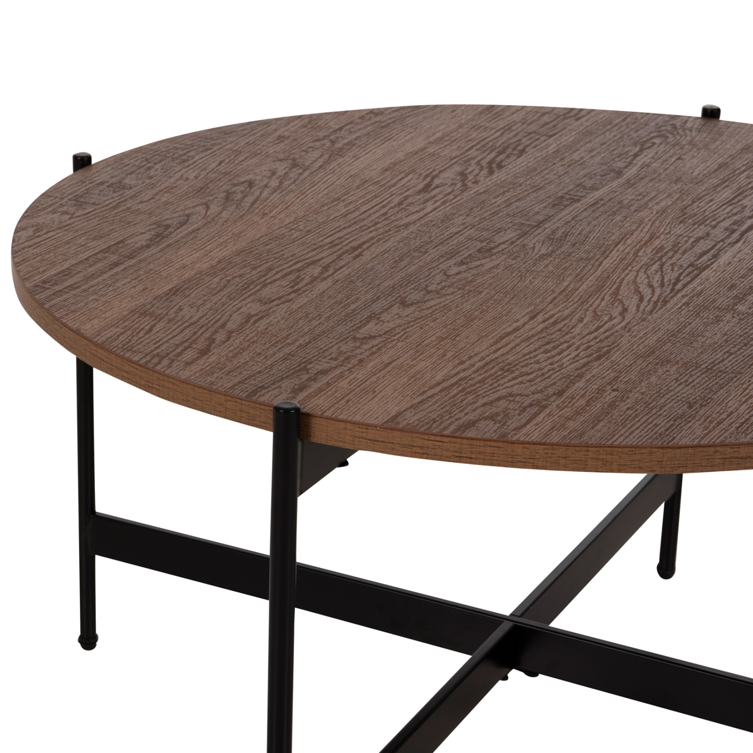 ΣΕΤ 2ΤΜΧ ΤΡΑΠΕΖΙΑ ΣΑΛΟΝΙΟΥ RONDA HM21089.03 MDF ΣΕ ΚΑΡΥΔΙ ΧΡΩΜΑ Φ80εκ &amp; Φ50εκ 4