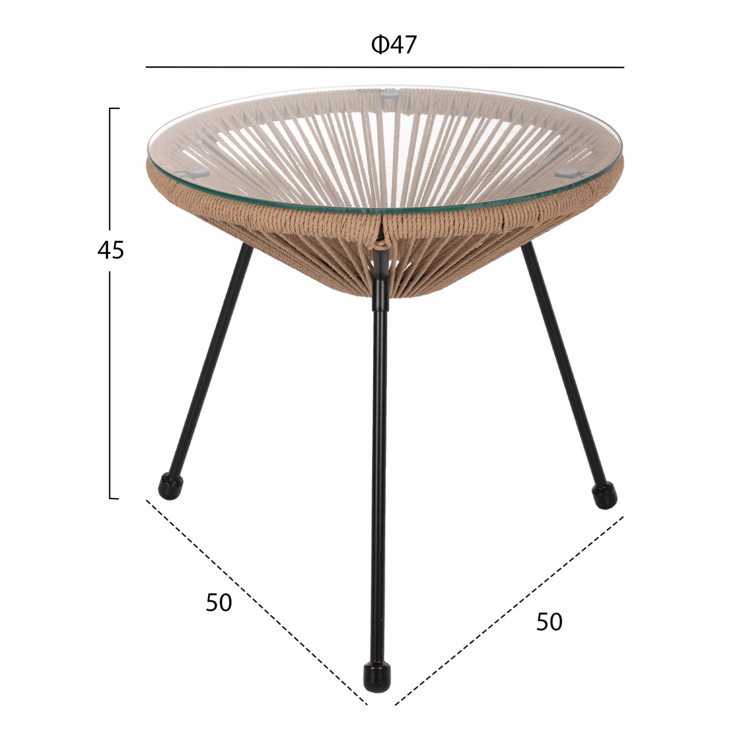 ΣΕΤ ΕΞΩΤΕΡΙΚΟΥ ΧΩΡΟΥ 3ΤΜΧ ACAPULCO HM21100 TWISTED WICKER-ΜΕΤΑΛΛΟ 3