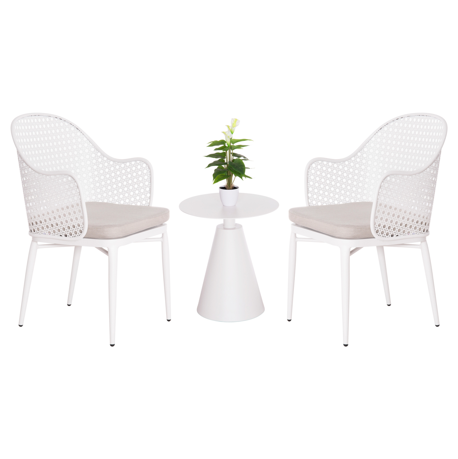 ΣΕΤ LOUNGE 3TMX ΕΞ.ΧΩΡΟΥ OREGO HM21106.02 ΑΛΟΥΜΙΝΙΟ ΣΕ ΛΕΥΚΟ 1