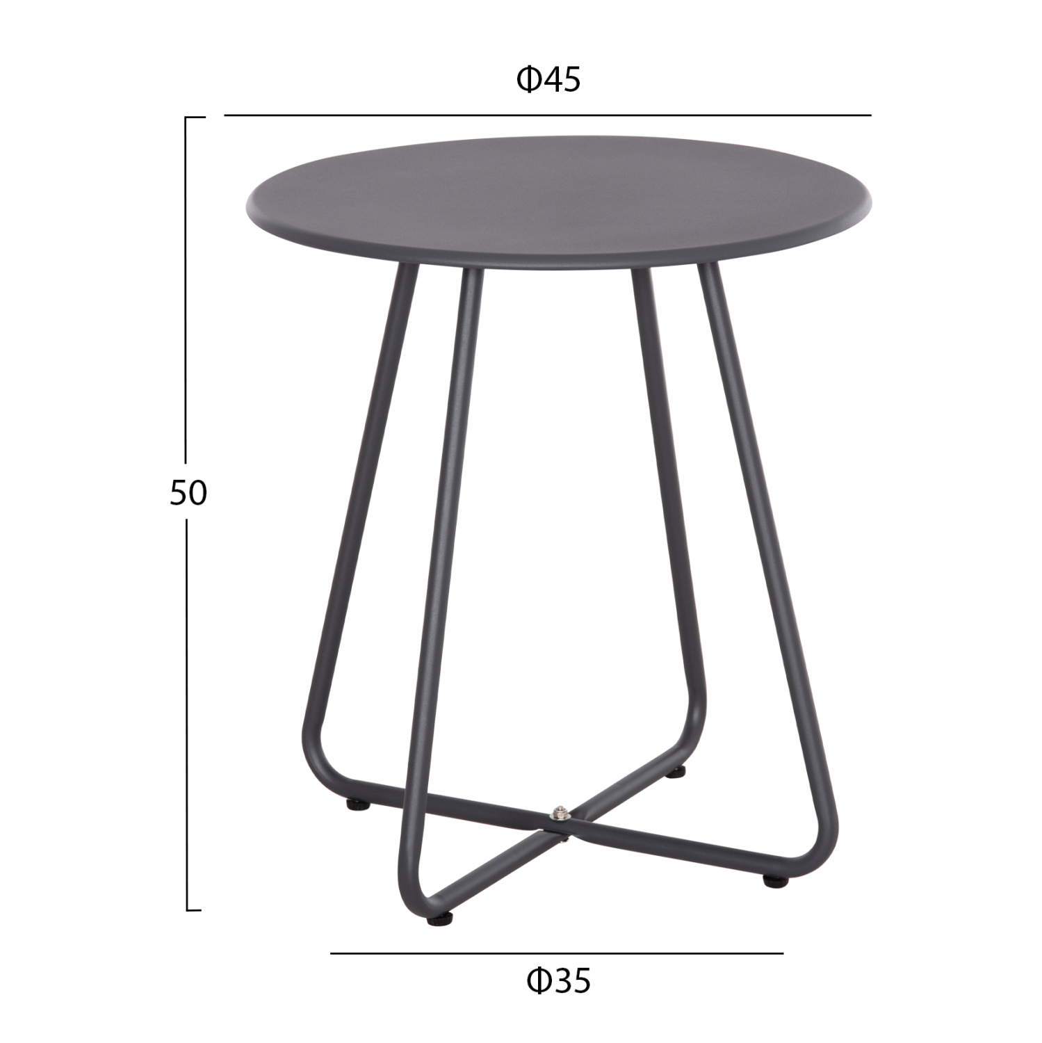 ΣΕΤ LOUNGE 3TMX ΕΞ.ΧΩΡΟΥ OREGO HM21107.01 ΑΛΟΥΜΙΝΙΟ &amp; ΜΕΤΑΛΛΟ ΣΕ ΣΚΟΥΡΟ ΓΚΡΙ 3