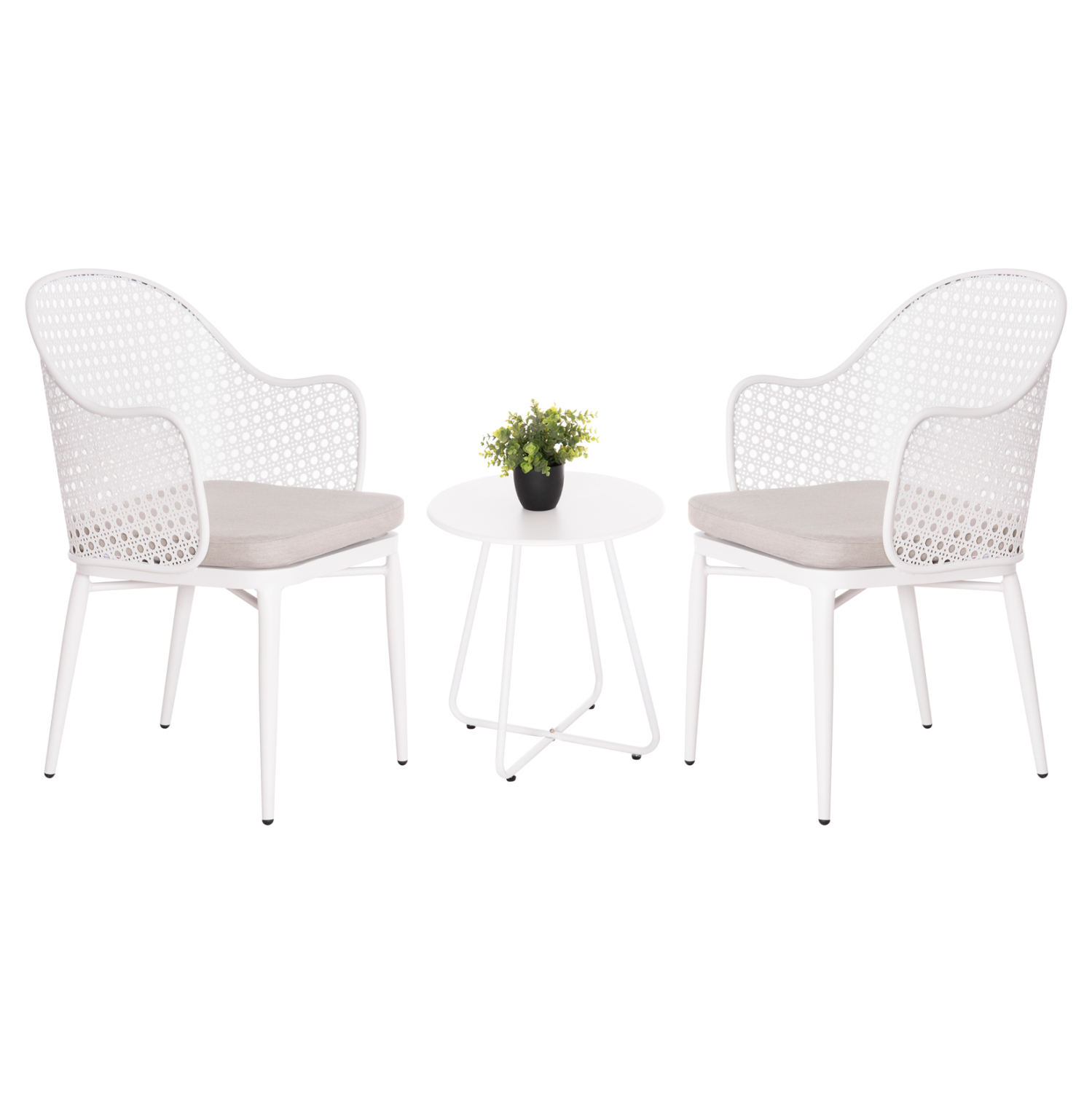 ΣΕΤ LOUNGE 3TMX ΕΞ.ΧΩΡΟΥ OREGO HM21107.02 ΑΛΟΥΜΙΝΙΟ &amp; ΜΕΤΑΛΛΟ ΣΕ ΛΕΥΚΟ 1