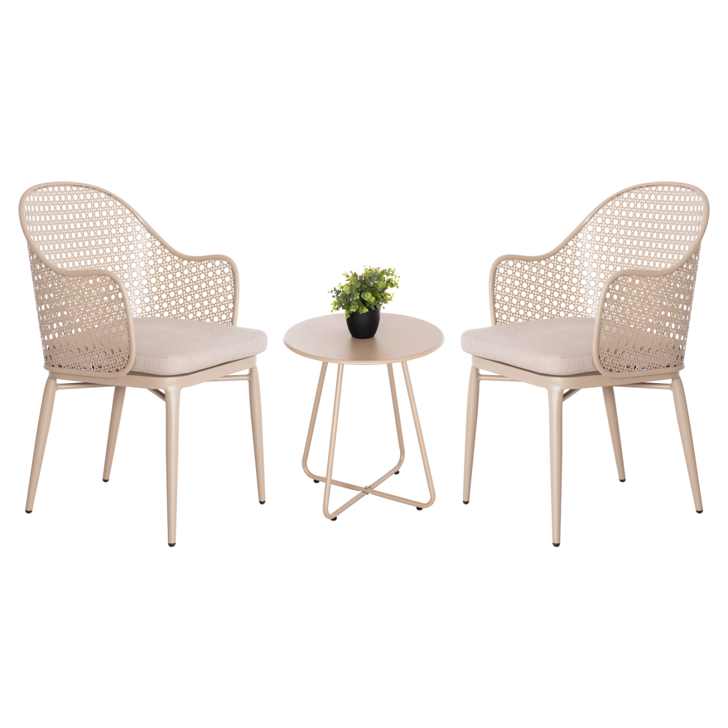 ΣΕΤ LOUNGE 3TMX ΕΞ.ΧΩΡΟΥ OREGO HM21107.03 ΑΛΟΥΜΙΝΙΟ &amp; ΜΕΤΑΛΛΟ ΣΕ ΚΑΠΟΥΤΣΙΝΟ 1