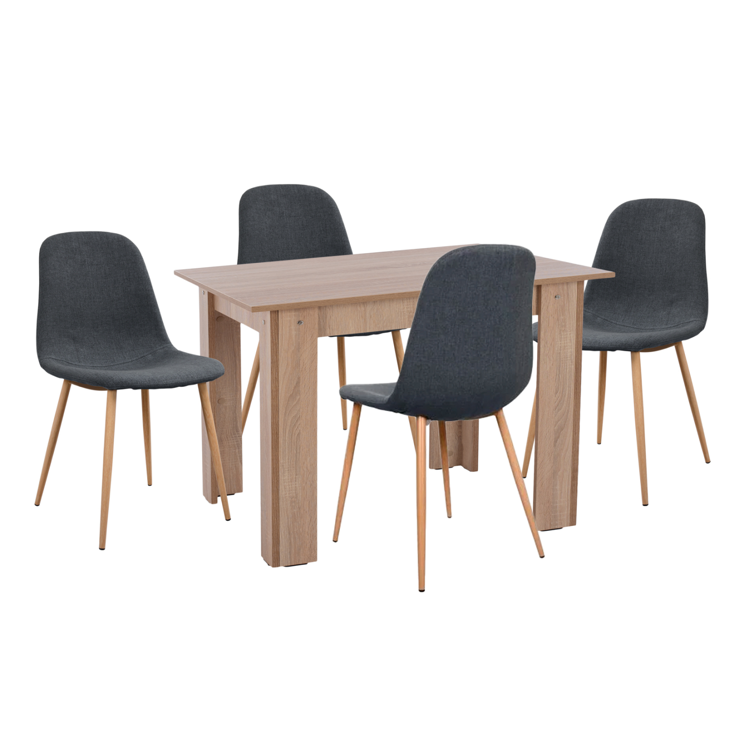 ΣΕΤ ΤΡΑΠΕΖΑΡΙΑΣ 5ΤΜΧ KELVIN HM21116 ΤΡΑΠΕΖΙ ΜΕ ΚΑΡΕΚΛΕΣ ΜΕΤΑΛΛΙΚΕΣ ΜΕ ΥΦΑΣΜΑ 1