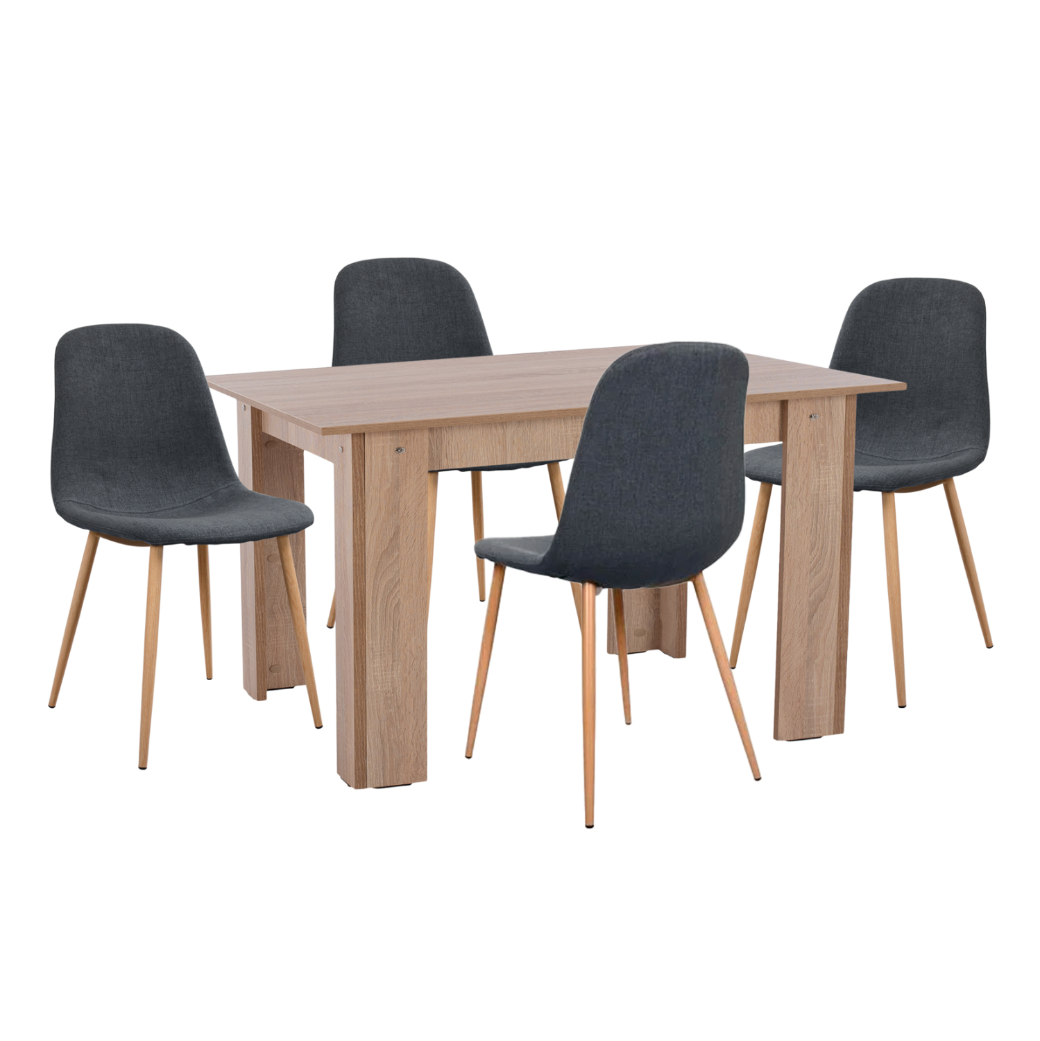 ΣΕΤ ΤΡΑΠΕΖΑΡΙΑΣ 5ΤΜΧ KELVIN HM21117 ΤΡΑΠΕΖΙ ΜΕ ΚΑΡΕΚΛΕΣ ΜΕΤΑΛΛΙΚΕΣ ΜΕ ΥΦΑΣΜΑ 1
