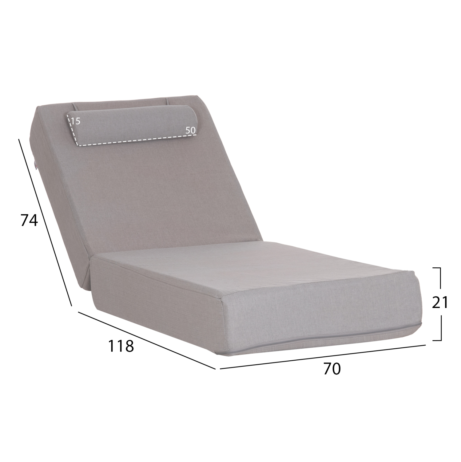 ΜΑΞΙΛΑΡΙ ΞΑΠΛΩΣΤΡΑΣ KIHEI HM21124 OLEFIN ΨΑΡΟΚΚΟΚΑΛΟ ΜΕ FOAM 195x70x21Υεκ 2