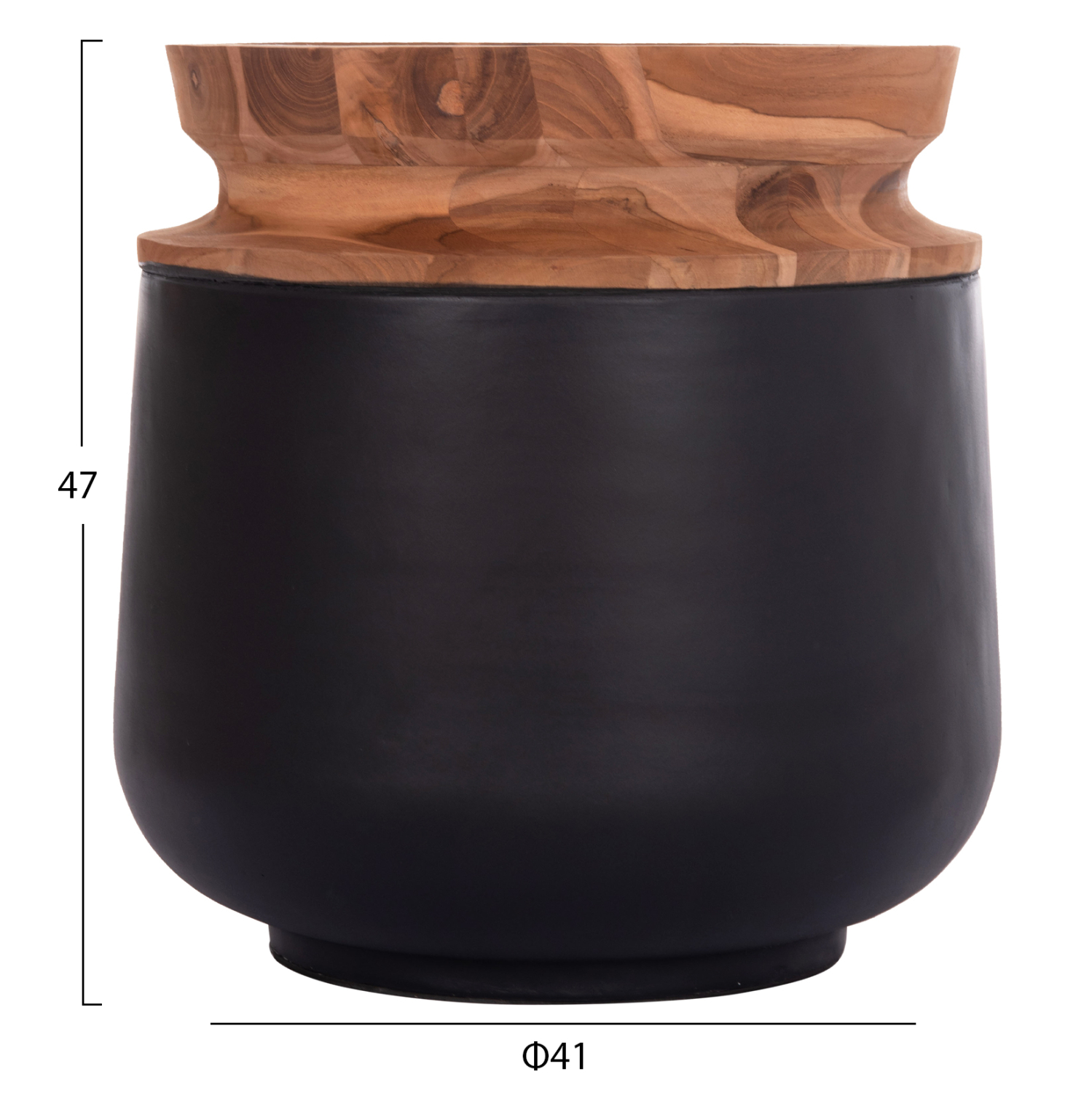 ΔΙΑΚΟΣΜΗΤΙΚΑ ΒΑΖΑ ΔΑΠΕΔΟΥ 2ΤΜΧ LINTER HM21140.01 FIBER CEMENT ΜΑΥΡΟ-ΞΥΛΟ ΤΕΑΚ 47Υ &amp; 60Υεκ 2