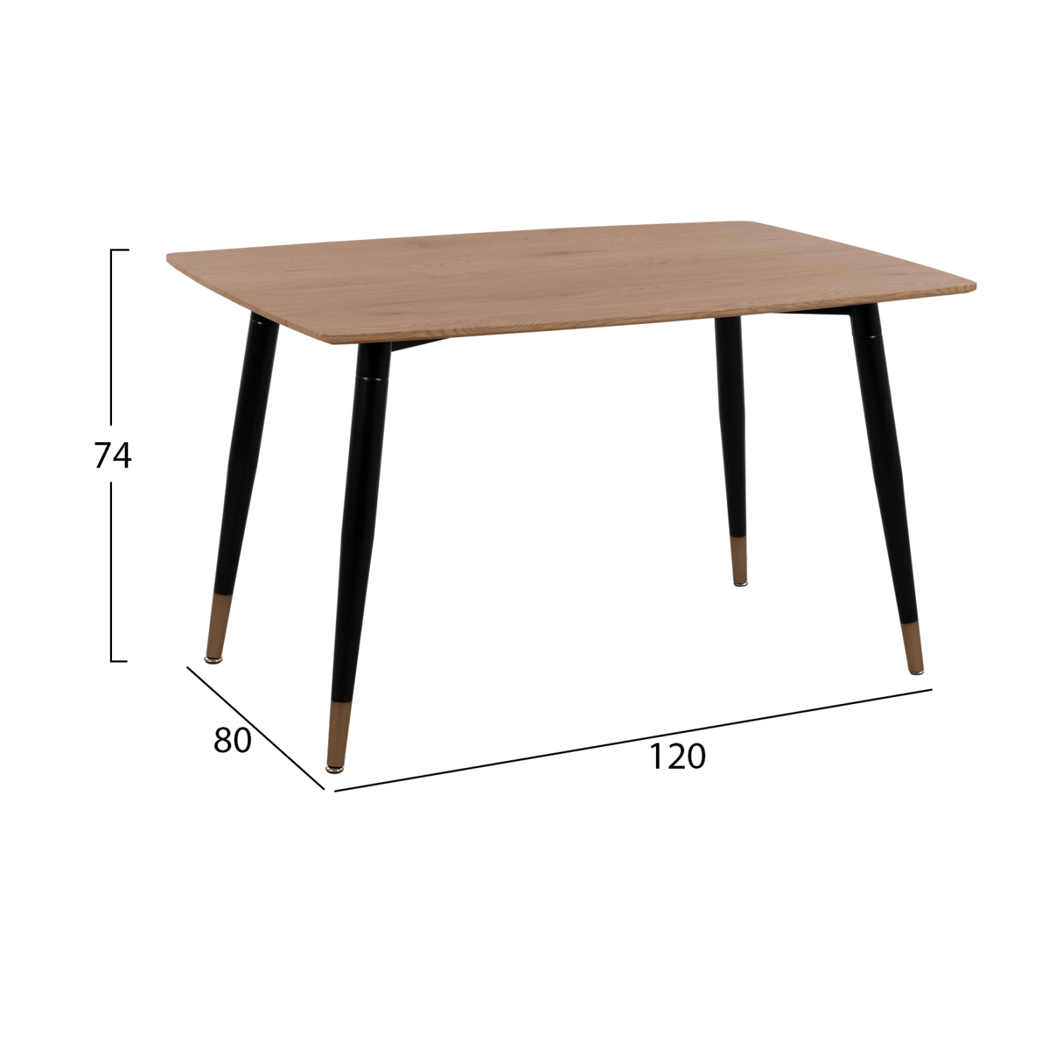 ΣΕΤ ΤΡΑΠΕΖΑΡΙΑΣ 5ΤΜΧ ALIZA HM11196.01 MDF TOP-ΒΕΛΟΥΔΟ ΓΚΡΙ &amp; ΜΕΤΑΛΛΟ ΜΑΥΡΟ 2
