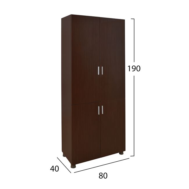 ΒΙΒΛΙΟΘΗΚΗ ΓΡΑΦΕΙΟΥ ΕΠΑΓΓΕΛΜΑΤΙΚΗ WENGE 80Χ40Χ190Υ HM10207.12 2