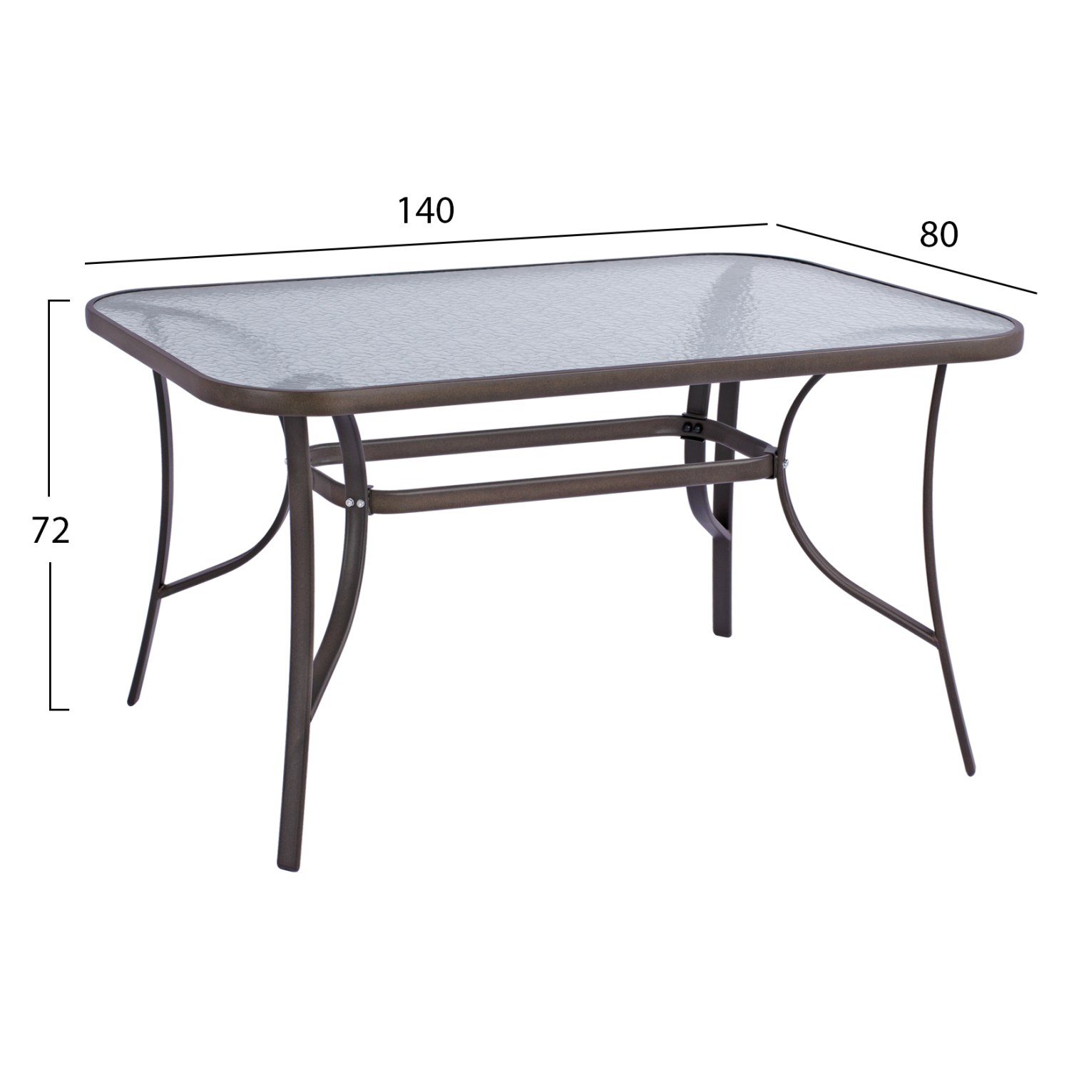 ΣΕΤ 5ΤΜΧ ΤΡΑΠΕΖΙ ΜΕΤΑΛΛΙΚΟ &amp; ΠΤΥΣΣΟΜΕΝΕΣ ΚΑΡΕΚΛΕΣ ΚΑΦΕ HM10558.02 2