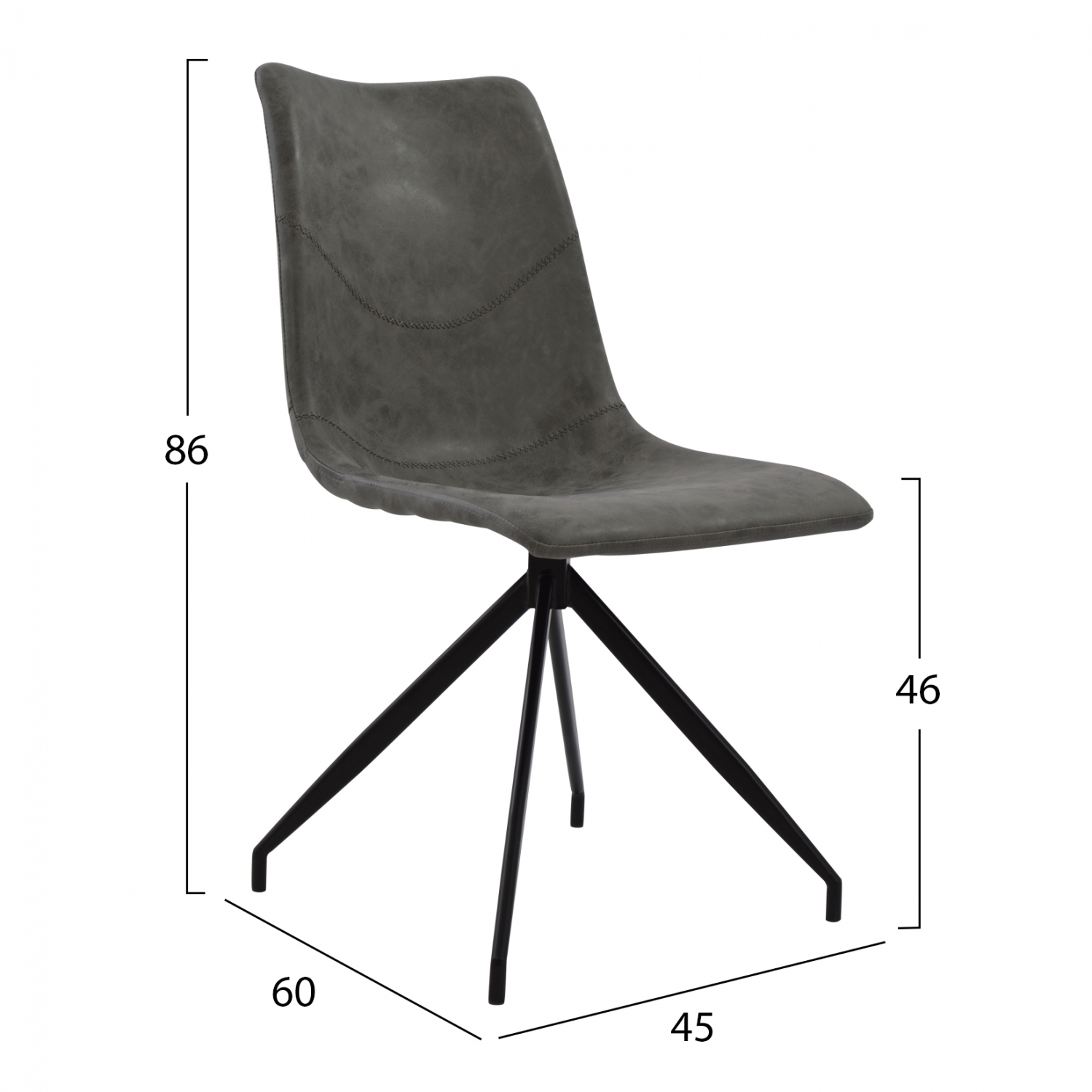 ΣΕΤ 5TMX ΤΡΑΠΕΖΙ MDF CEMENT 140x88 ΜΕ ΚΑΡΕΚΛΕΣ ΜΕΤΑΛΛΙΚΕΣ CELESTE HM11254 3