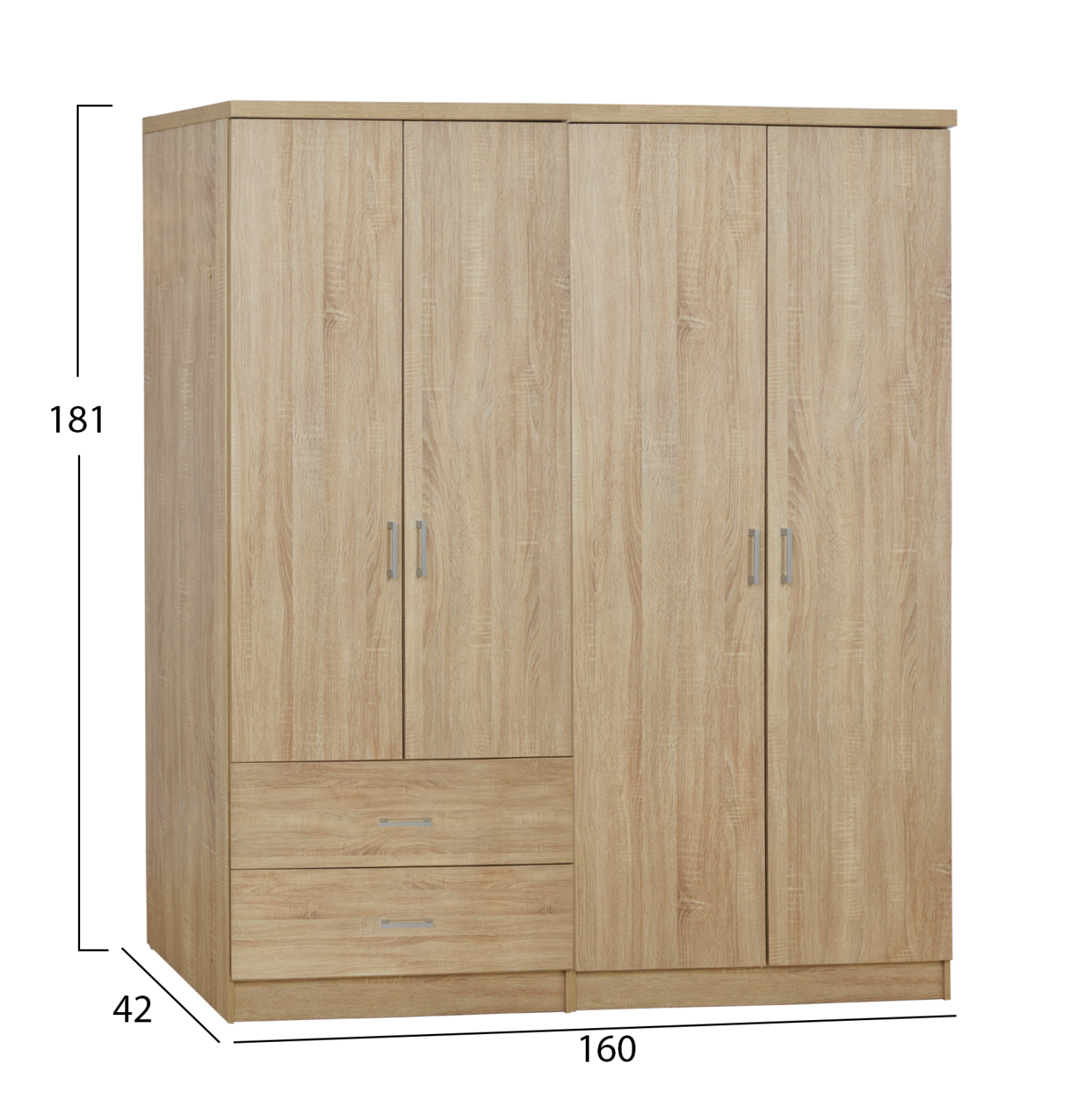 ΣΕΤ 2 ΤΜΧ ΝΤΟΥΛΑΠΑ 4ΦΥΛΛΗ SONAMA 160X42X181 HM11351.02 2