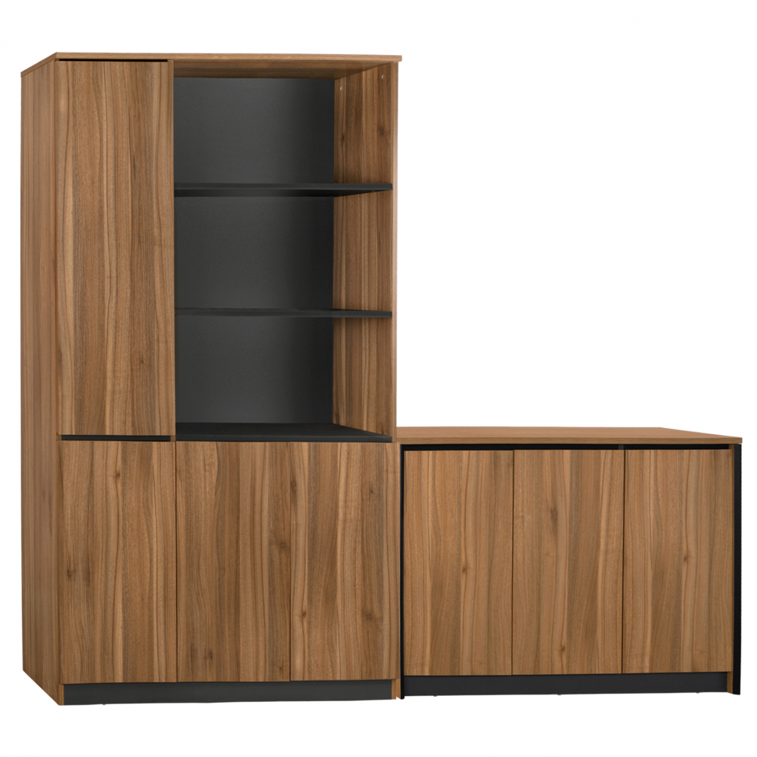 ΣΕΤ 2 ΤΜΧ ΒΙΒΛΙΟΘΗΚΗ ΓΡΑΦΕΙΟΥ ΕΠΑΓΓΕΛΜΑΤΙΚΗ ΜΕ ΝΤΟΥΛΑΠΙ SUPREME HM11370 1