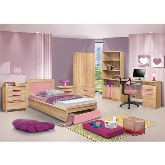 ΒΙΒΛΙΟΘΗΚΗ PLAYROOM SONAMA-ΡΟΖ HM10146.03 80X35X180εκ. 4