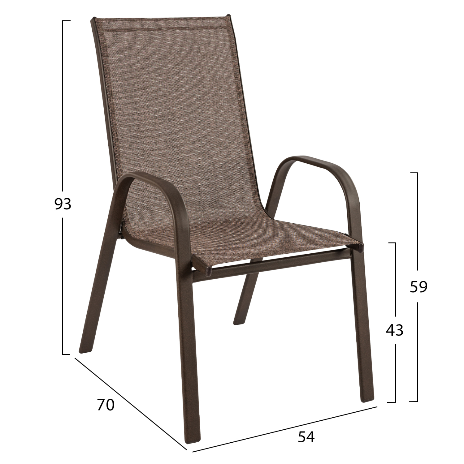 ΣΕΤ ΤΡΑΠΕΖΑΡΙΑ 3ΤΜΧ ΚΑΡΕΚΛΕΣ ΚΑΙ ΤΡΑΠΕΖΙ 60x60 HM5183.02 3