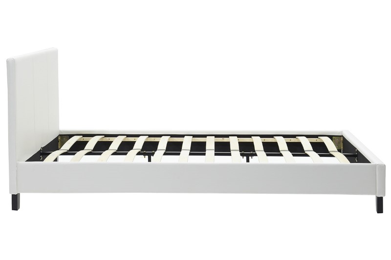 Κρεβάτι Nevil pakoworld 150x200 PU χρώμα λευκό ματ 5