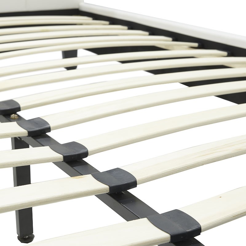 Κρεβάτι Nevil pakoworld 150x200 PU χρώμα λευκό ματ 6