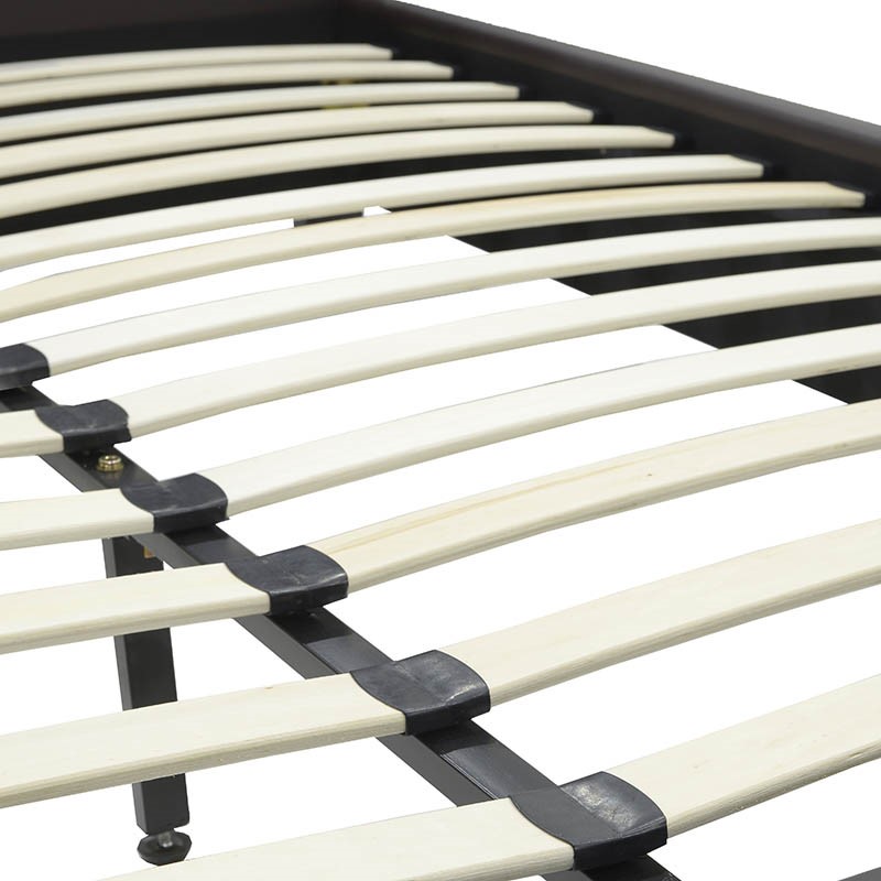 Κρεβάτι Nevil pakoworld διπλό 150x200 PU σκούρο καφέ ματ 6