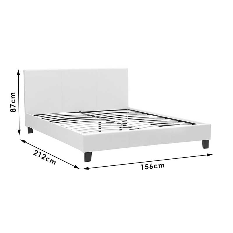 Κρεβάτι Nevil pakoworld διπλό 150x200 PU σκούρο καφέ ματ 7