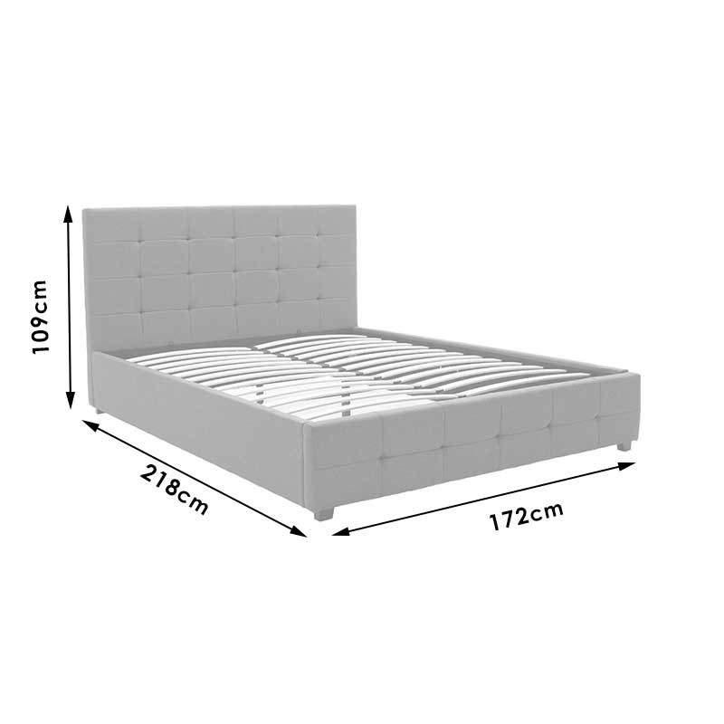 Κρεβάτι Roi pakoworld 160x200 PU μαύρο ματ + αποθηκευτικό χώρο 9
