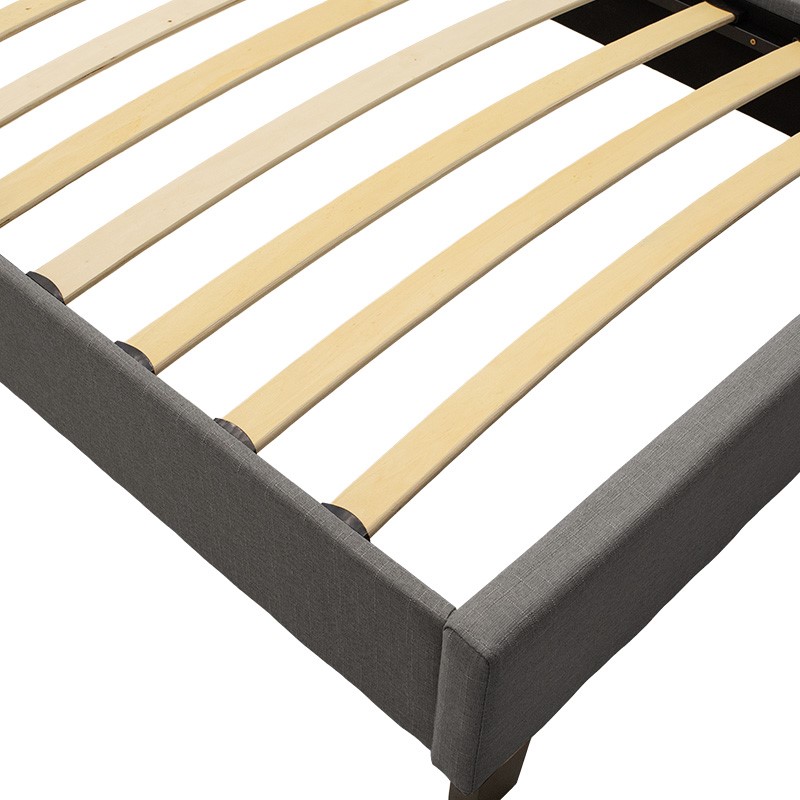 Κρεβάτι Mago pakoworld ύφασμα ανθρακί 100x200εκ 7