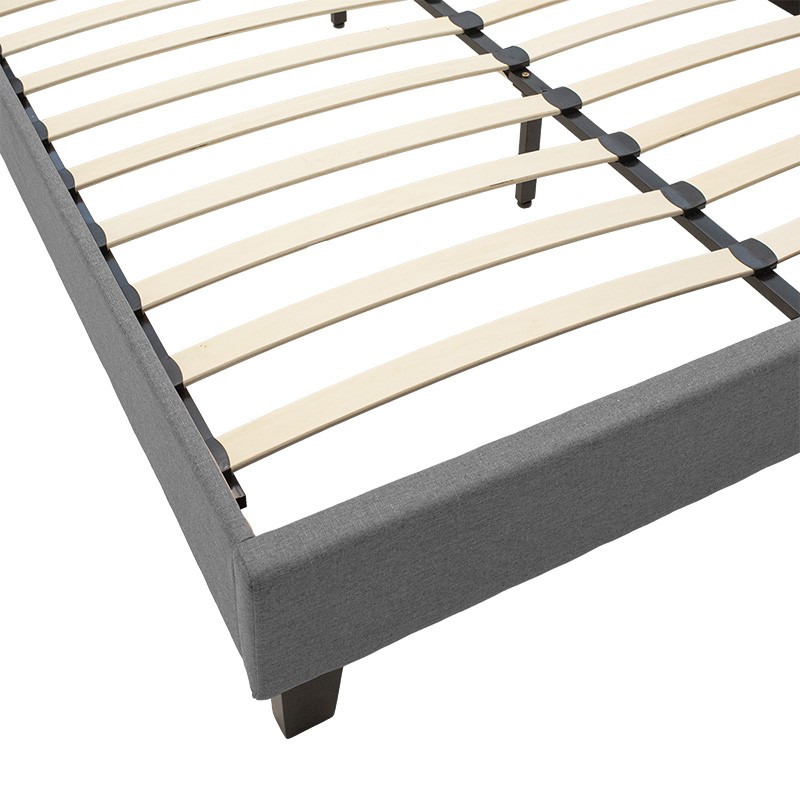 Κρεβάτι Mago pakoworld ύφασμα ανθρακί 160x200εκ 5